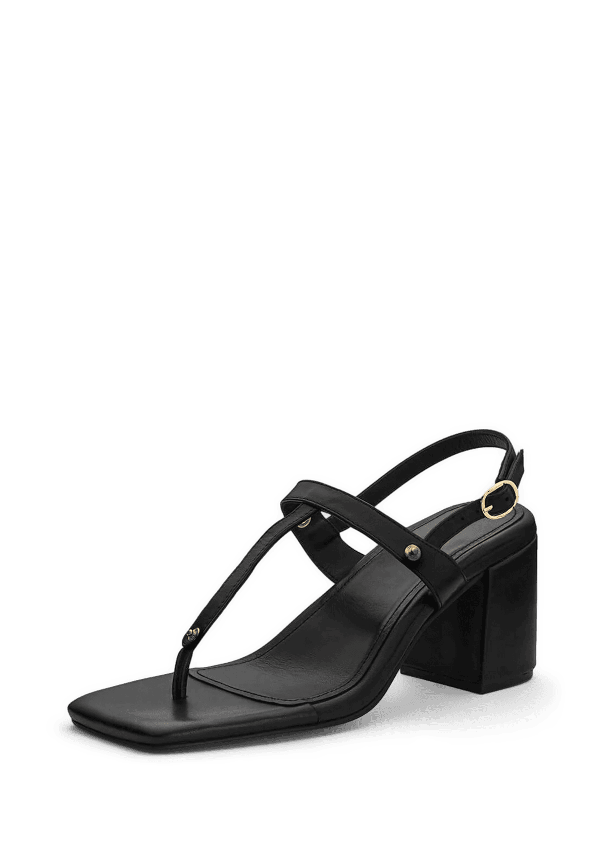 Block Heel Mid - Black