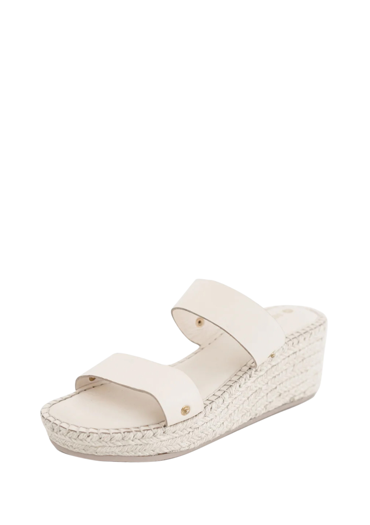 Wedge Bast Mid - Crème