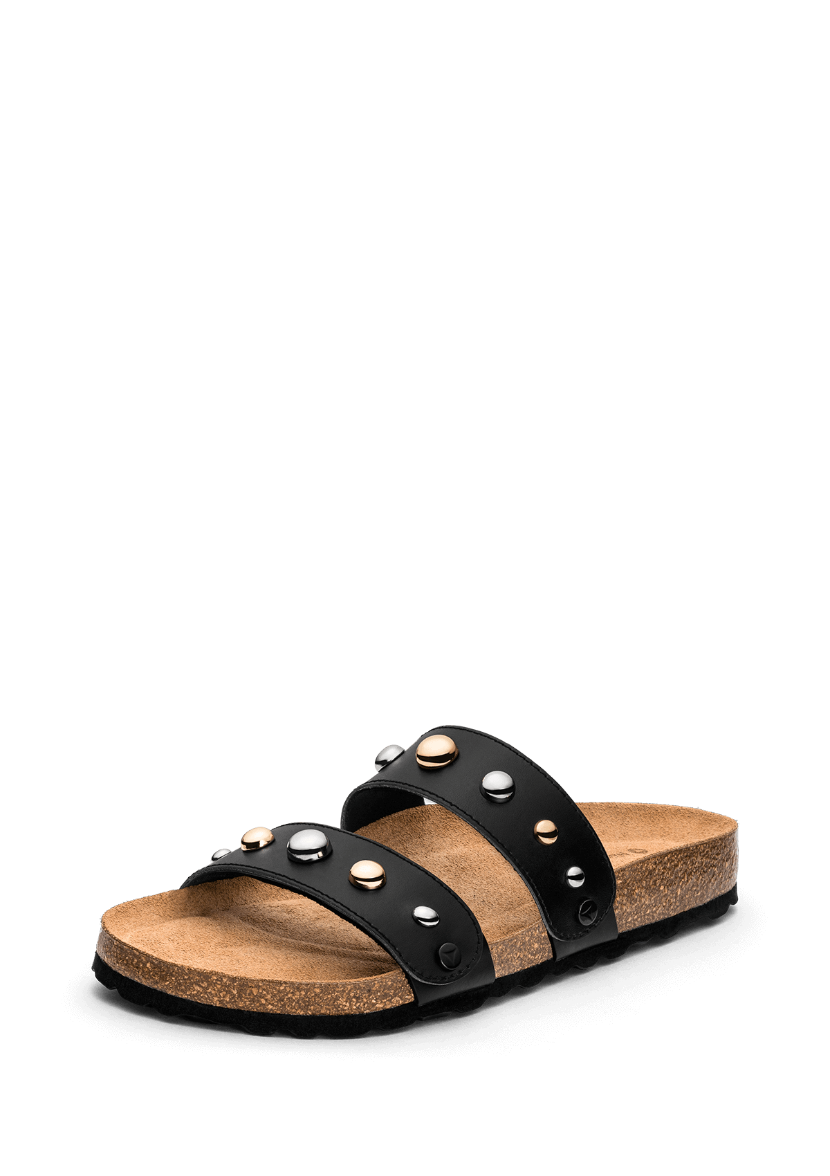 Frontalansicht auf neutralem Hintergrund des Produktes Urban Stud in der Farbe Black