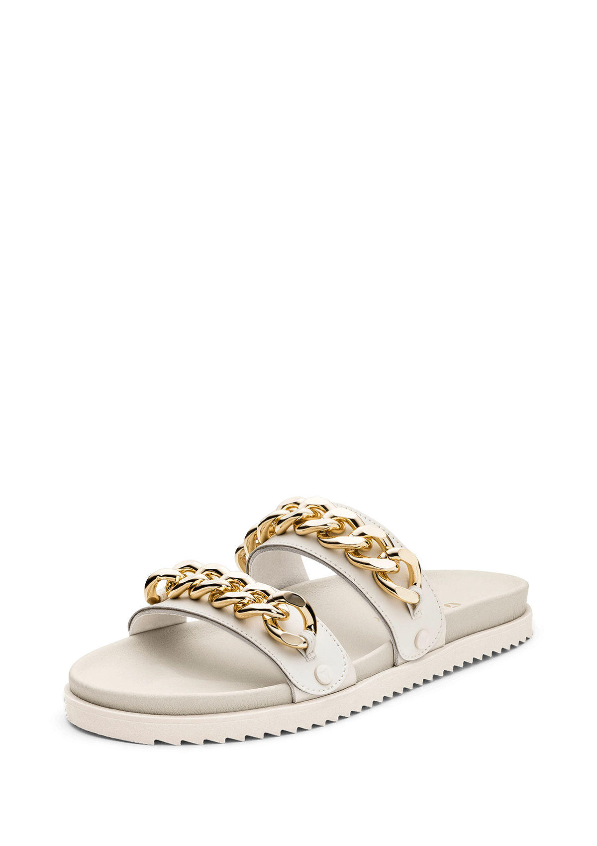 Frontalansicht auf neutralem Hintergrund des Produktes Gold Chain in der Farbe Casual Clean Crema
