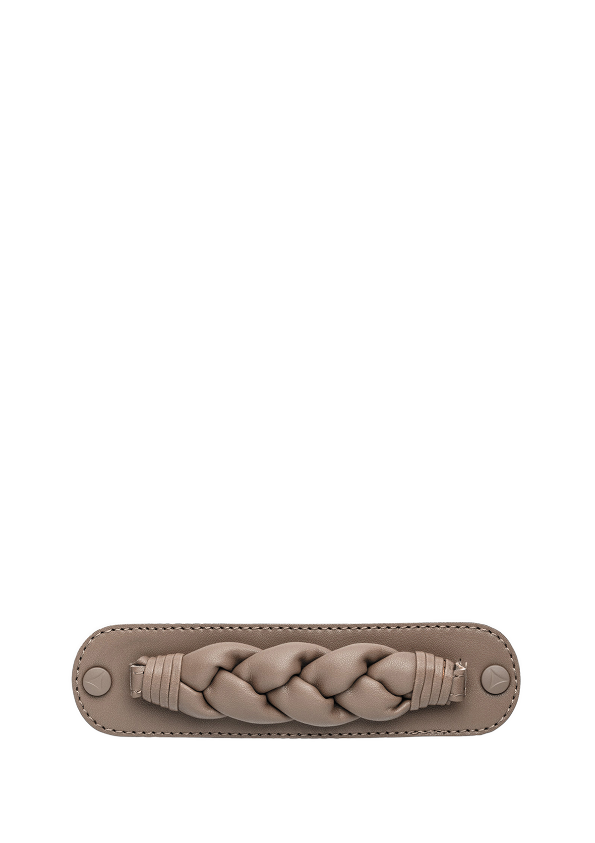 Frontalansicht auf neutralem Hintergrund des Produktes Braided in der Farbe Mocha