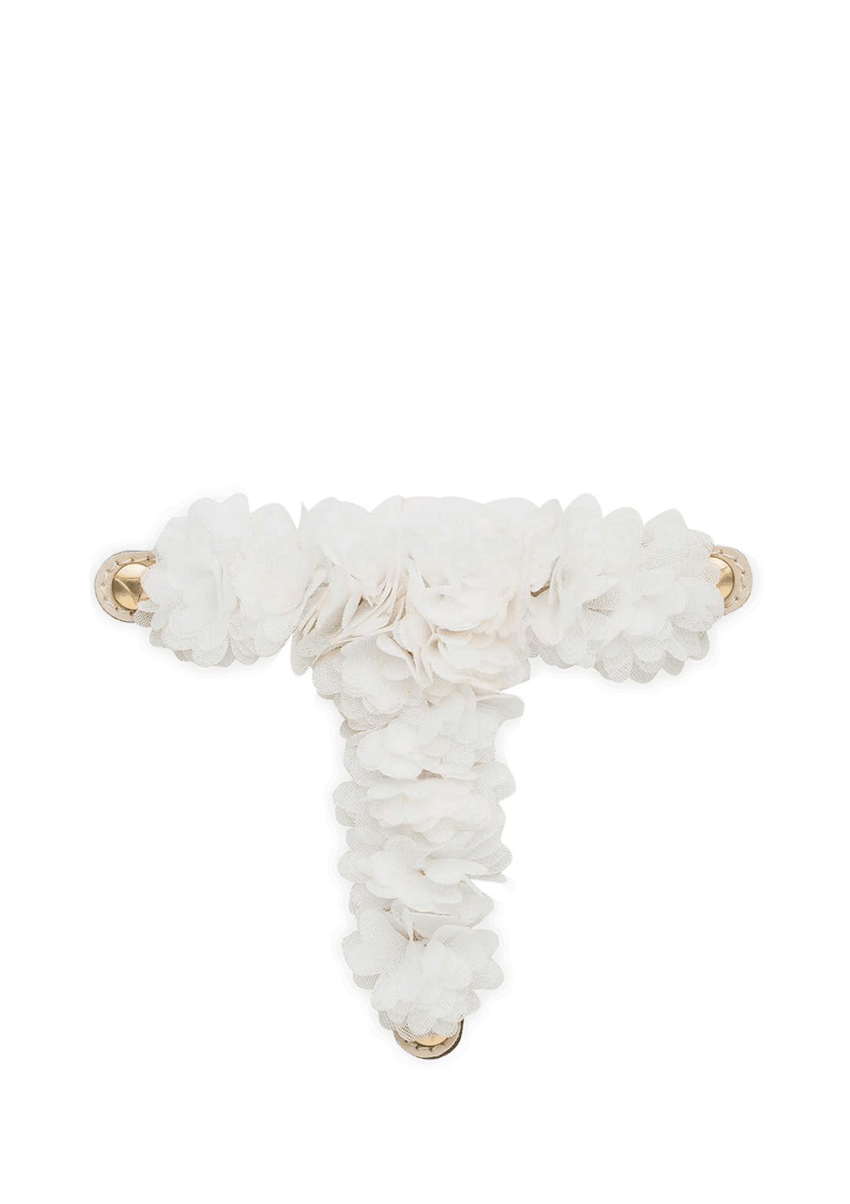 Frontalansicht auf neutralem Hintergrund des Produktes Soft Flower in der Farbe White