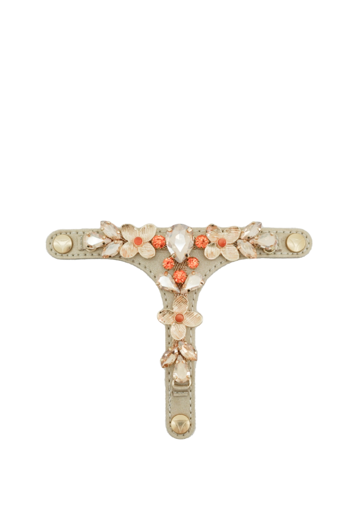 Fleur scintillante - Orange