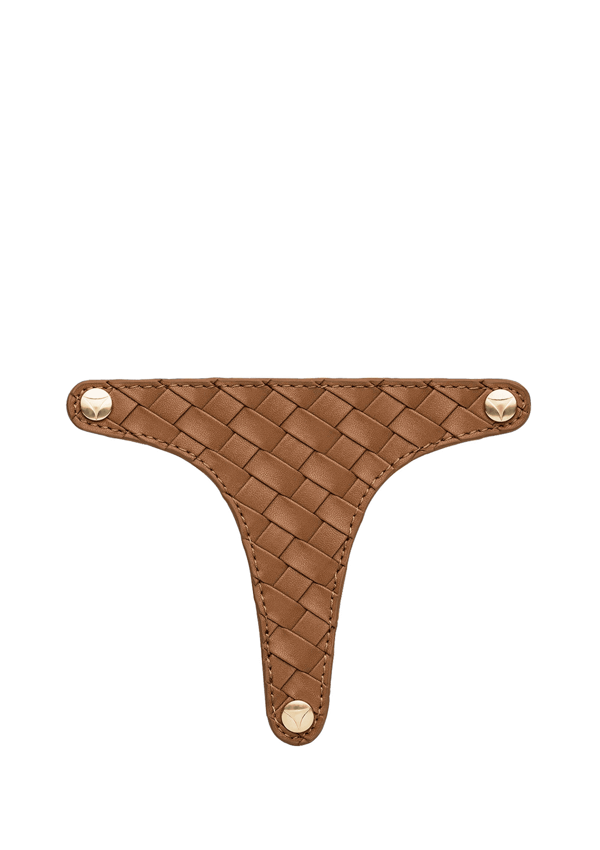 Frontalansicht auf neutralem Hintergrund des Produktes Urban Twist in der Farbe Cognac