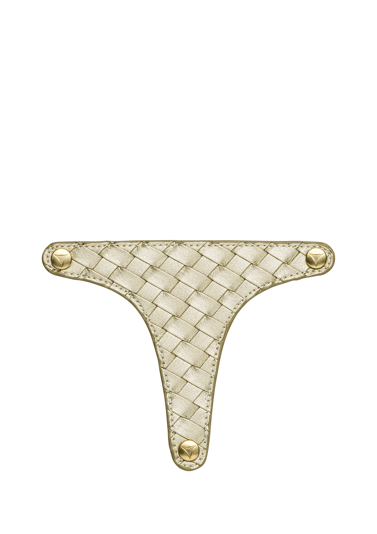Frontalansicht auf neutralem Hintergrund des Produktes Urban Twist in der Farbe Light Gold