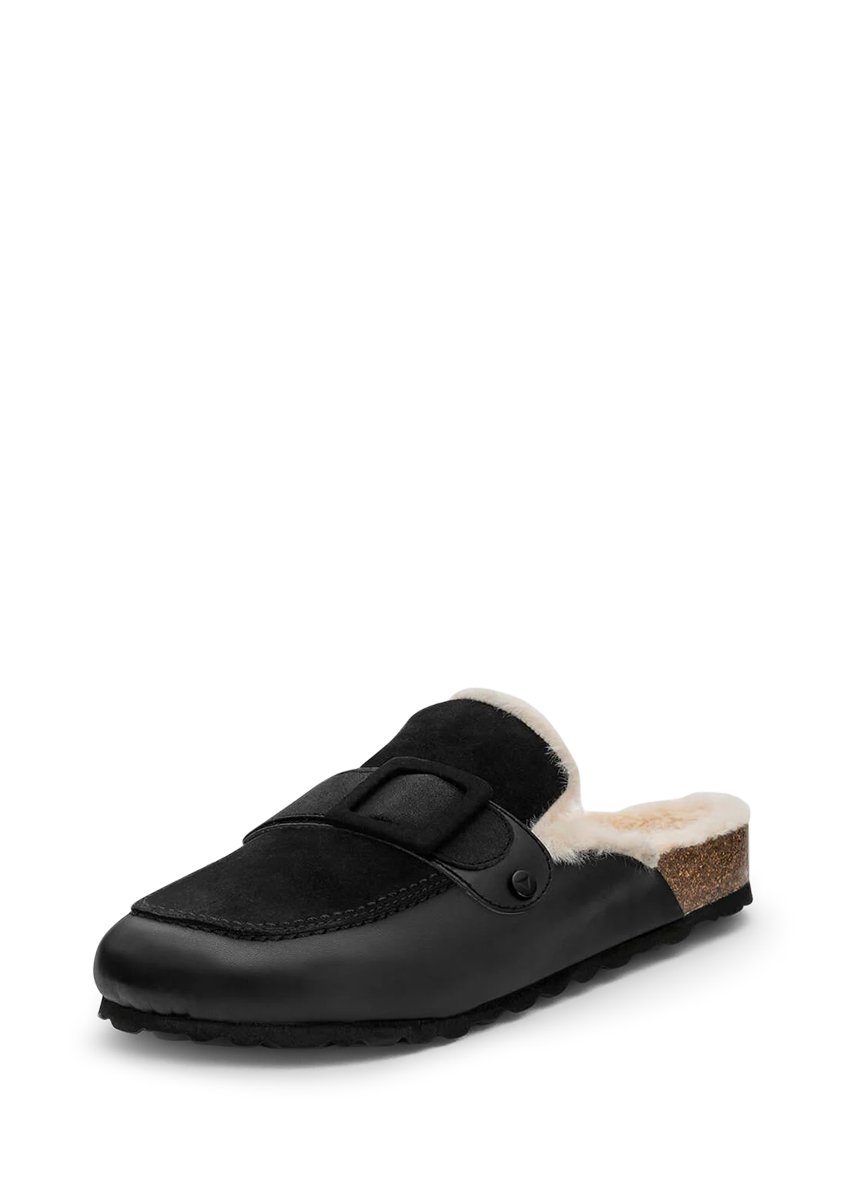 Frontalansicht auf neutralem Hintergrund des Produktes Comfy Classic in der Farbe Black