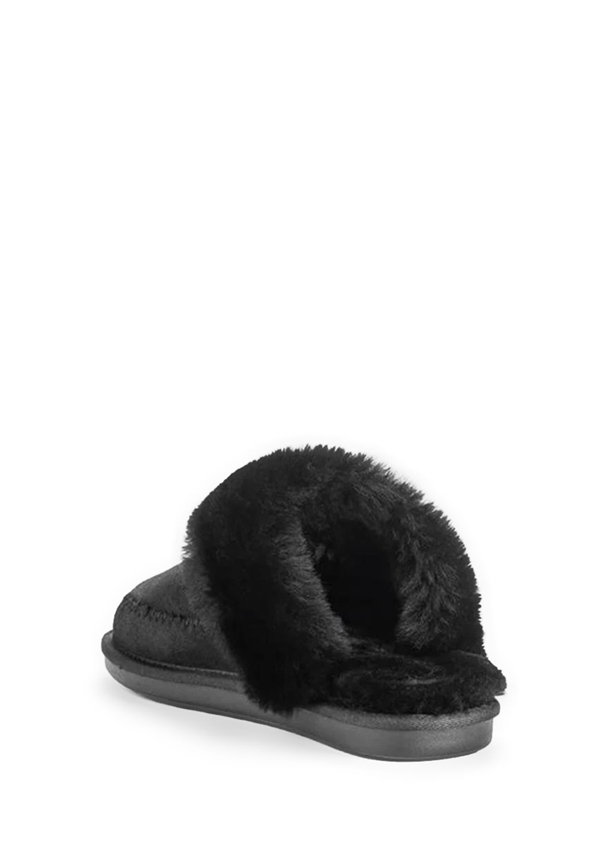 Produktabbildung auf neutralem Hintergrund des Produktes Slipper Cushy in der Farbe Black
