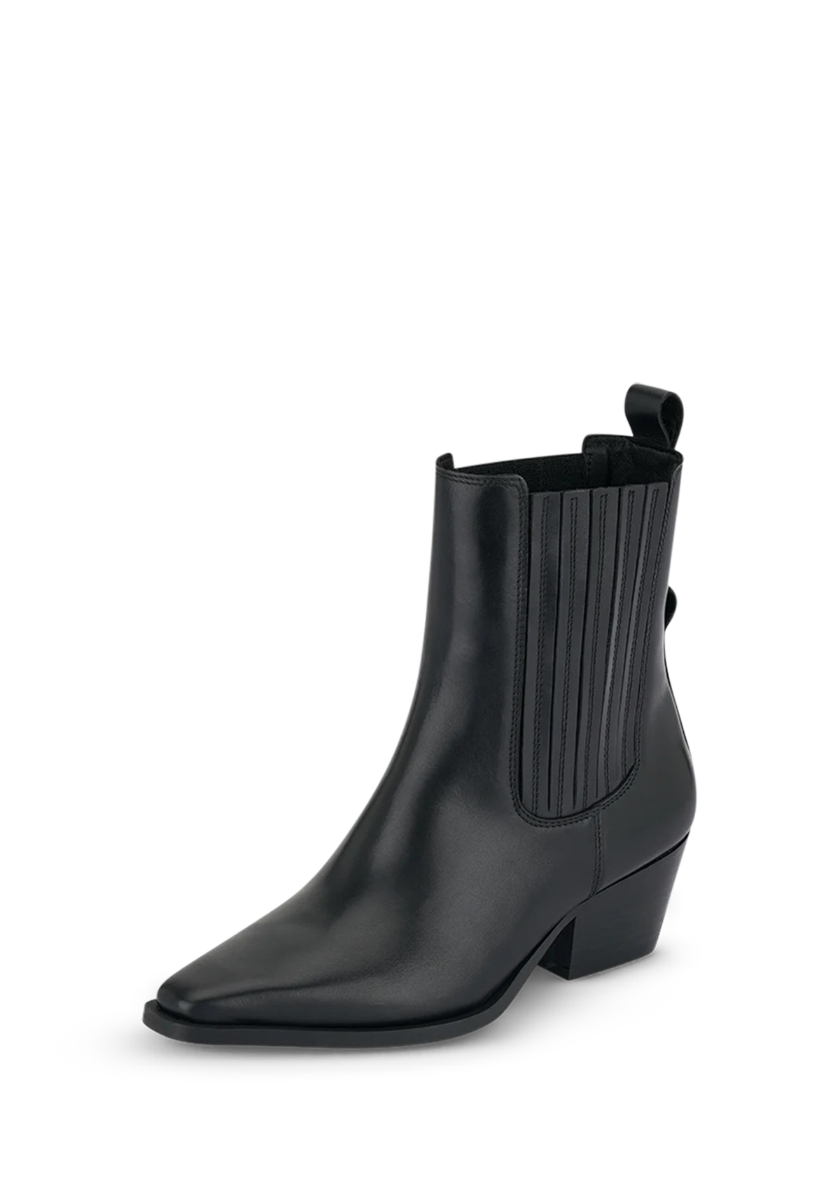 Seitenansicht auf neutralem Hintergrund des Produktes Western Chic in der Farbe Black