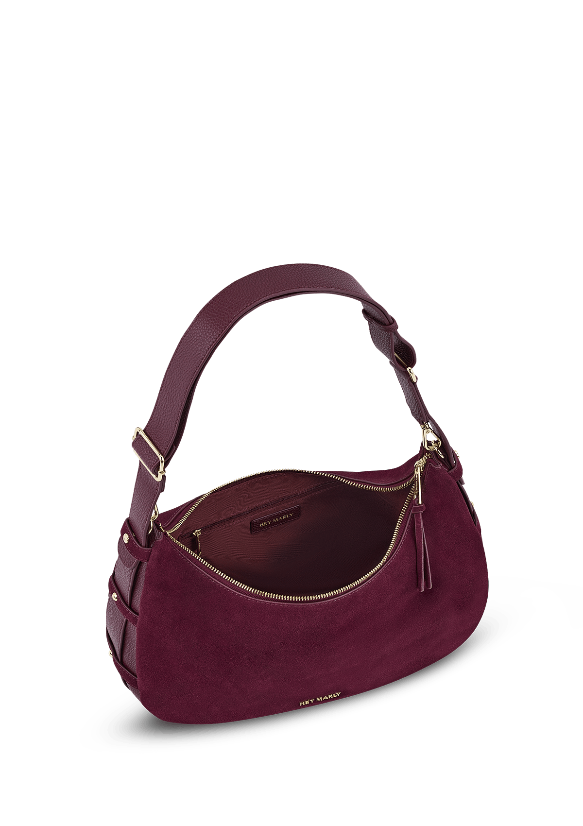 Produktabbildung auf neutralem Hintergrund des Produktes Lifetime Sister Suede M in der Farbe Berry in der Größe M