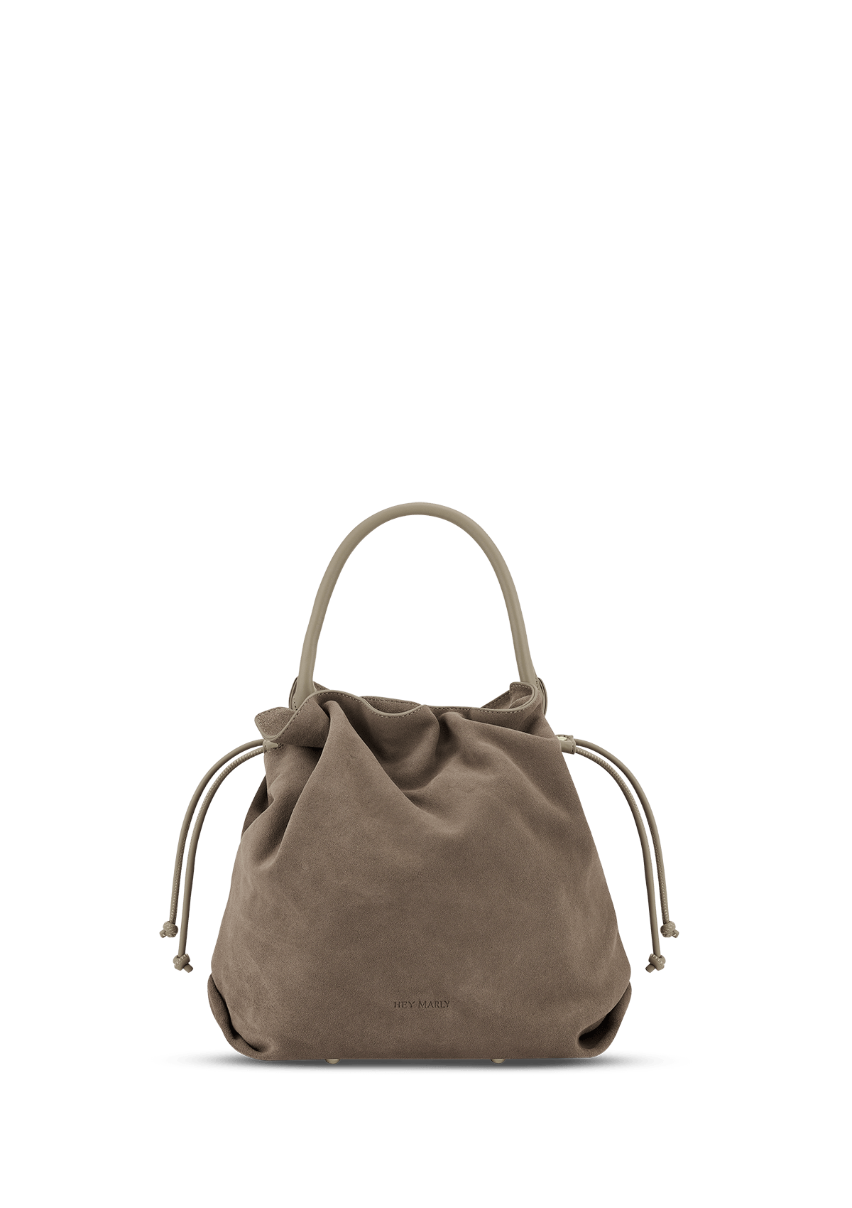 Frontalansicht auf neutralem Hintergrund des Produktes Cool Companion Suede M in der Farbe Mocha in der Größe M