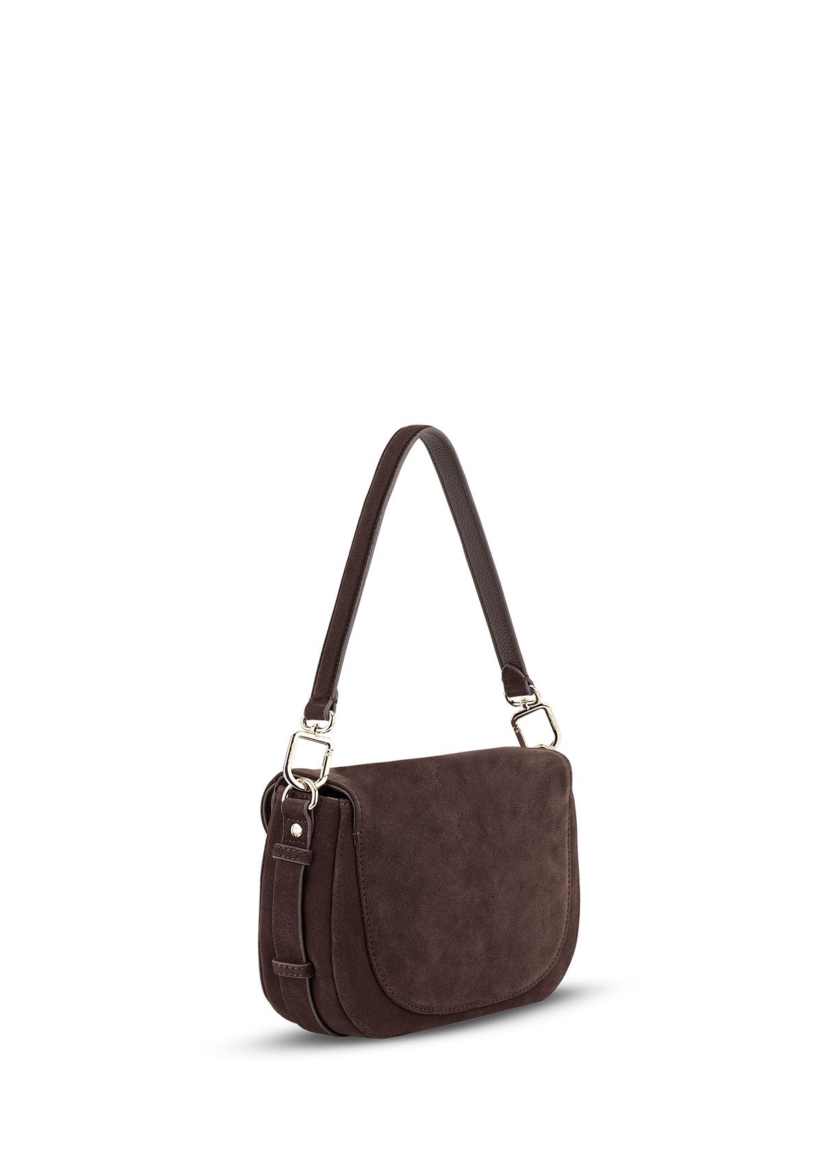 Produktabbildung auf neutralem Hintergrund des Produktes Big Sister Suede in der Farbe Coffee