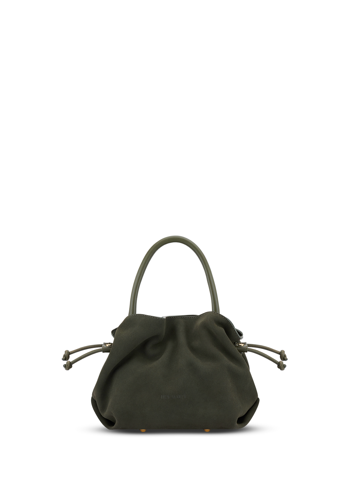 Frontalansicht auf neutralem Hintergrund des Produktes Cool Companion Suede S in der Farbe Forest in der Größe S
