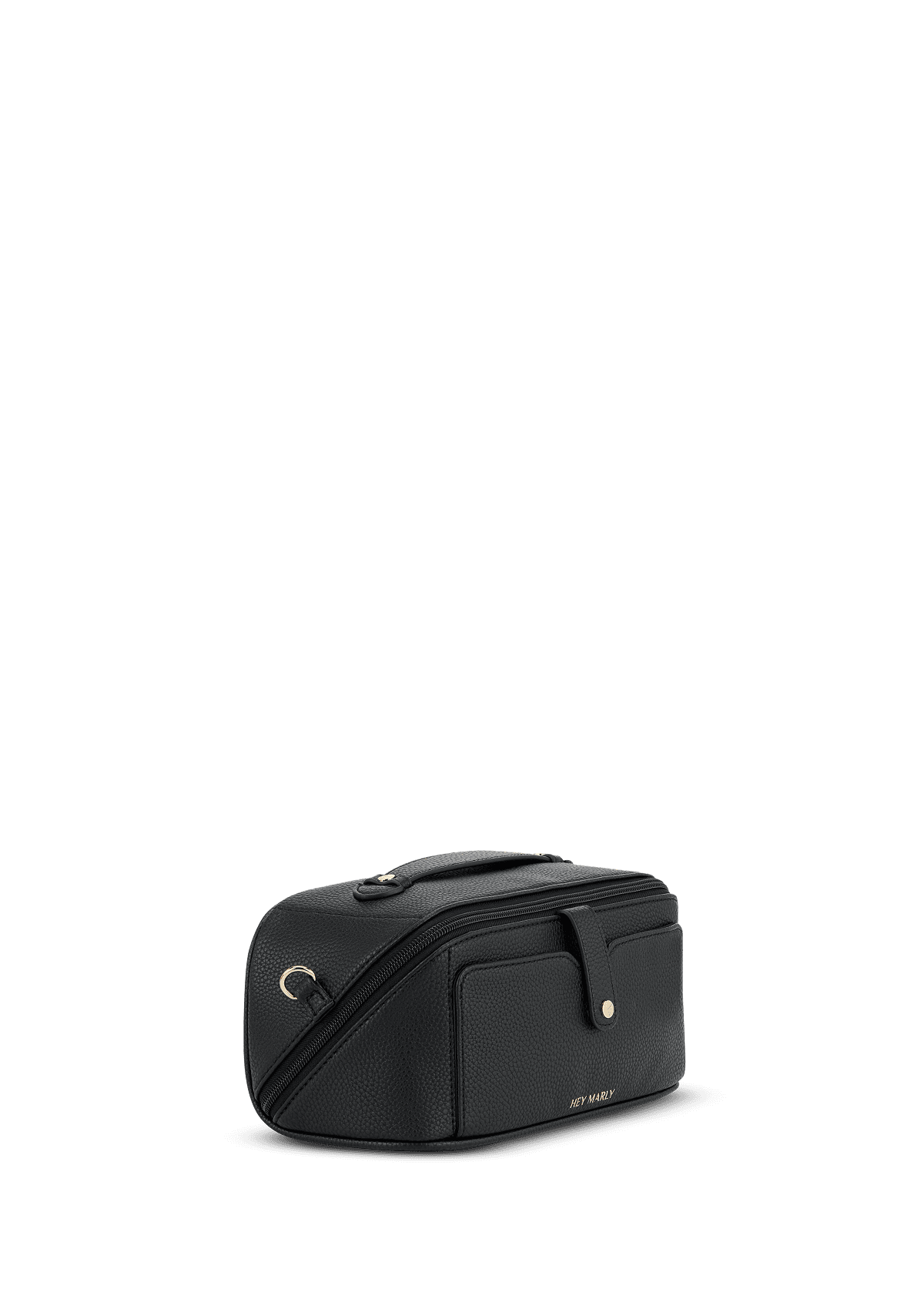 Seitenansicht auf neutralem Hintergrund des Produktes Travel Wonder in der Farbe Black