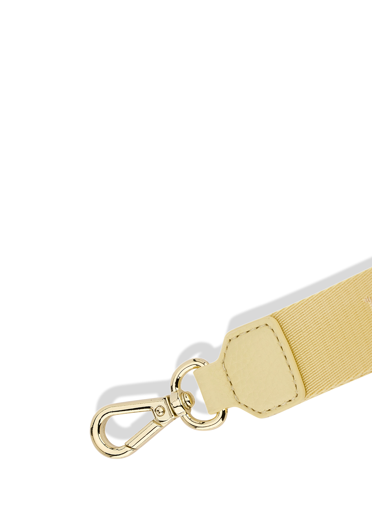 Frontalansicht auf neutralem Hintergrund des Produktes Signature Keyholder in der Farbe Yellow Light