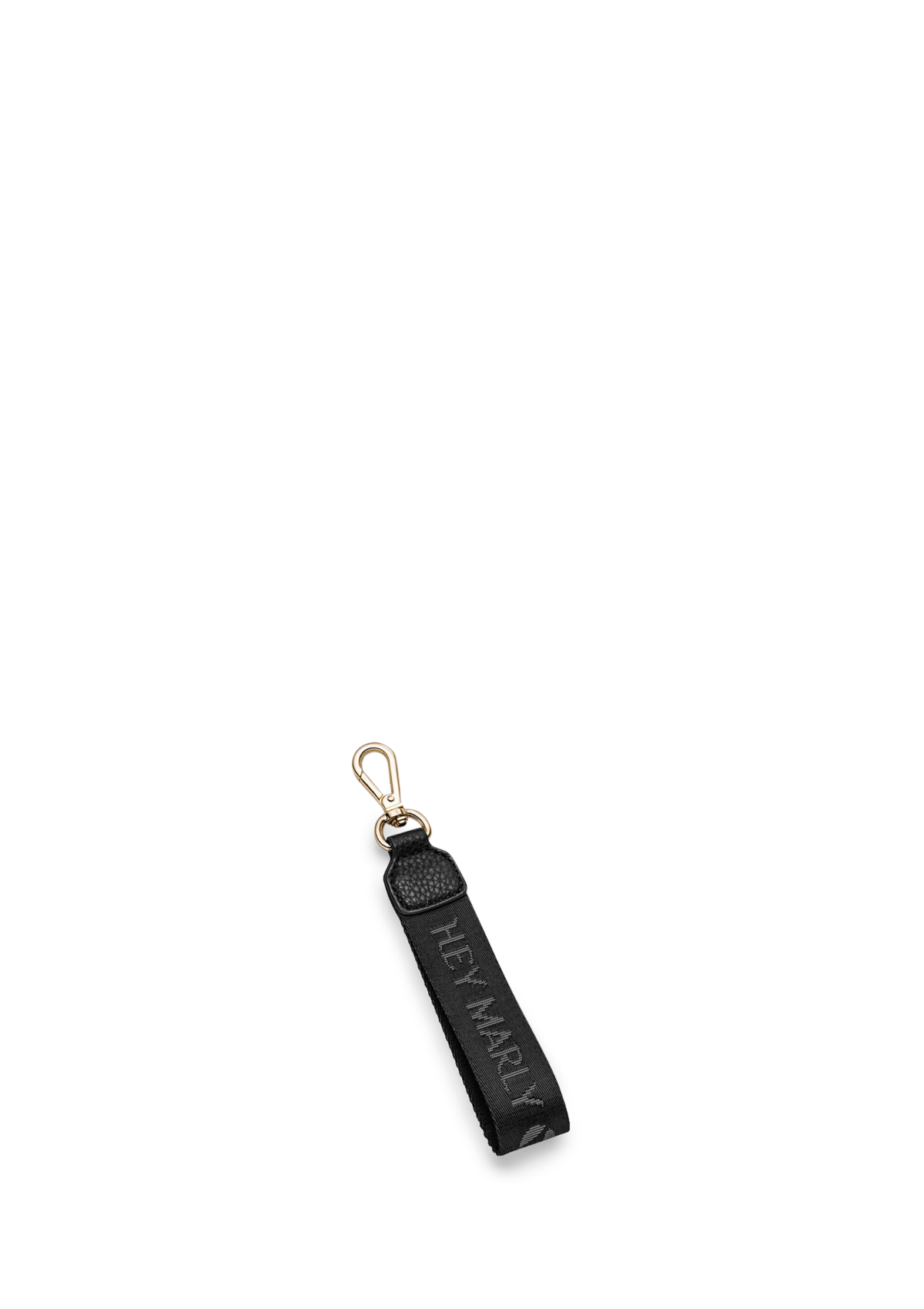 Frontalansicht auf neutralem Hintergrund des Produktes Signature Keyholder in der Farbe Black
