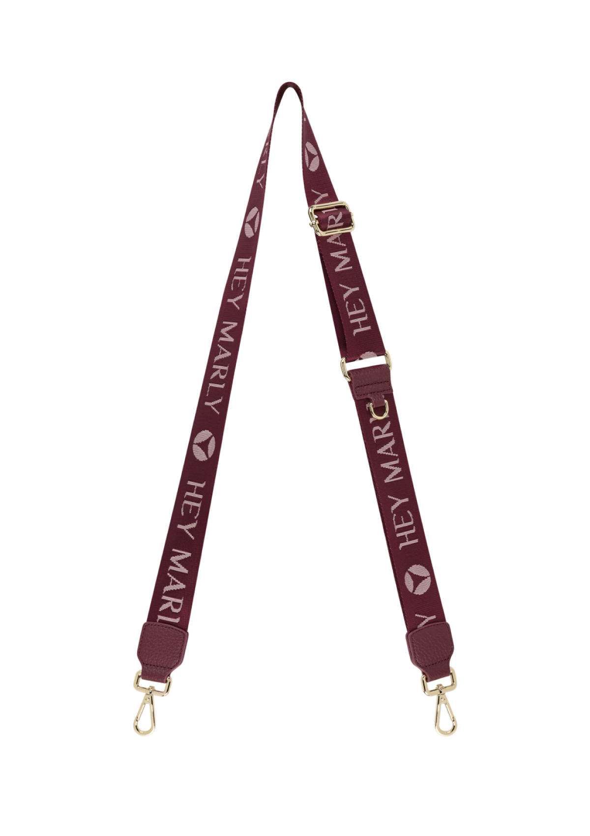 Frontalansicht auf neutralem Hintergrund des Produktes Signature Strap in der Farbe Berry