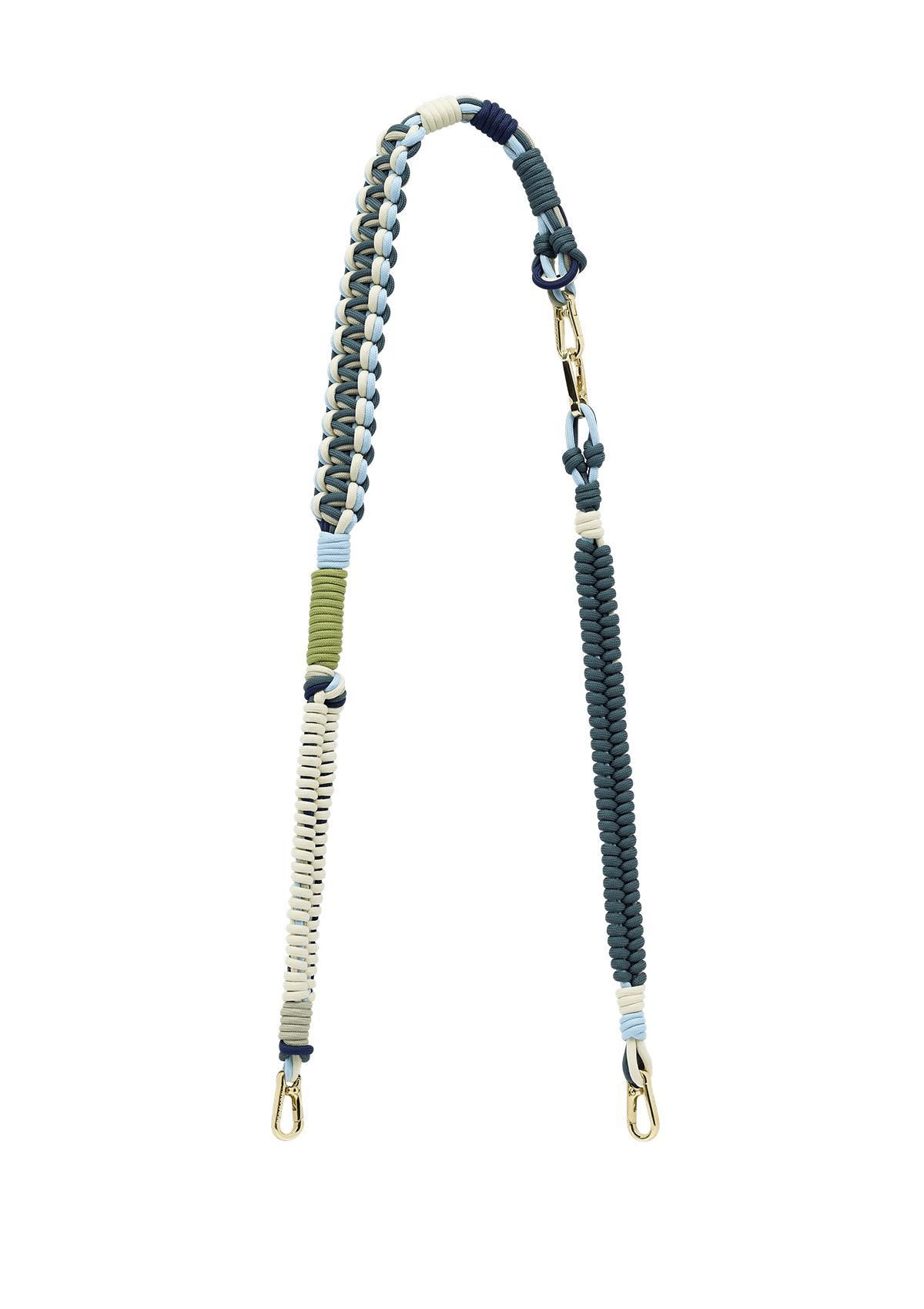 Produktabbildung auf neutralem Hintergrund des Produktes Nautic Strap in der Farbe Crema-Teal