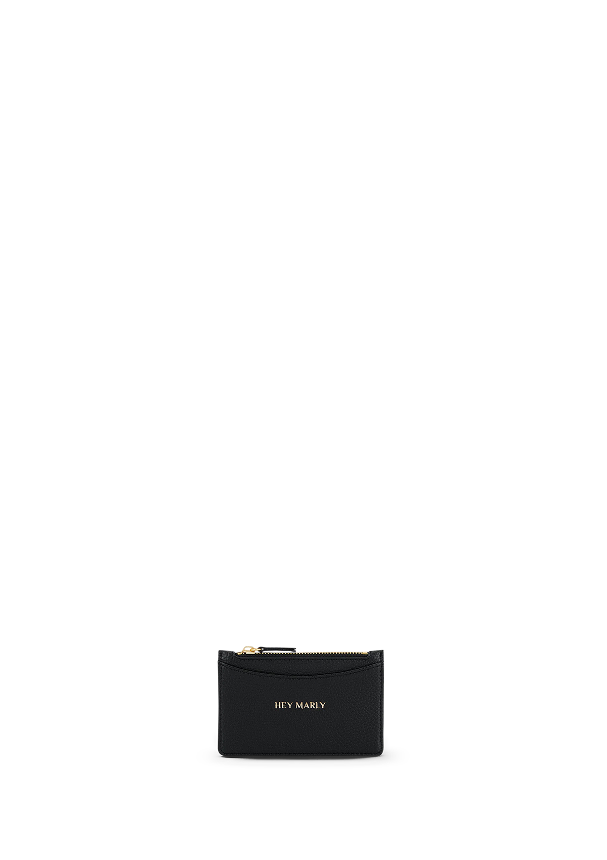 Frontalansicht auf neutralem Hintergrund des Produktes Card Coin Wallet in der Farbe Black