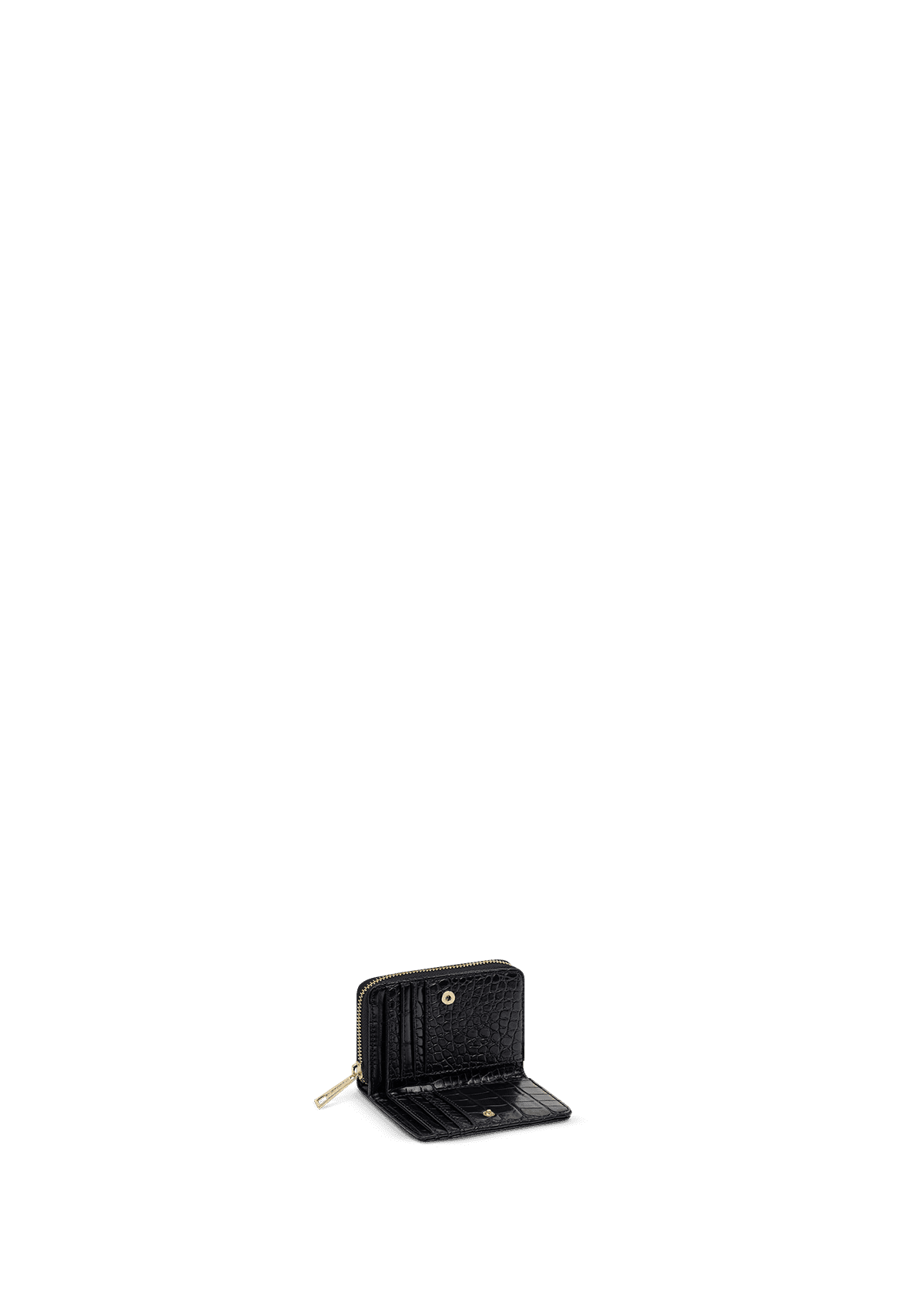 Produktabbildung auf neutralem Hintergrund des Produktes Sleek Petite Croco in der Farbe Black