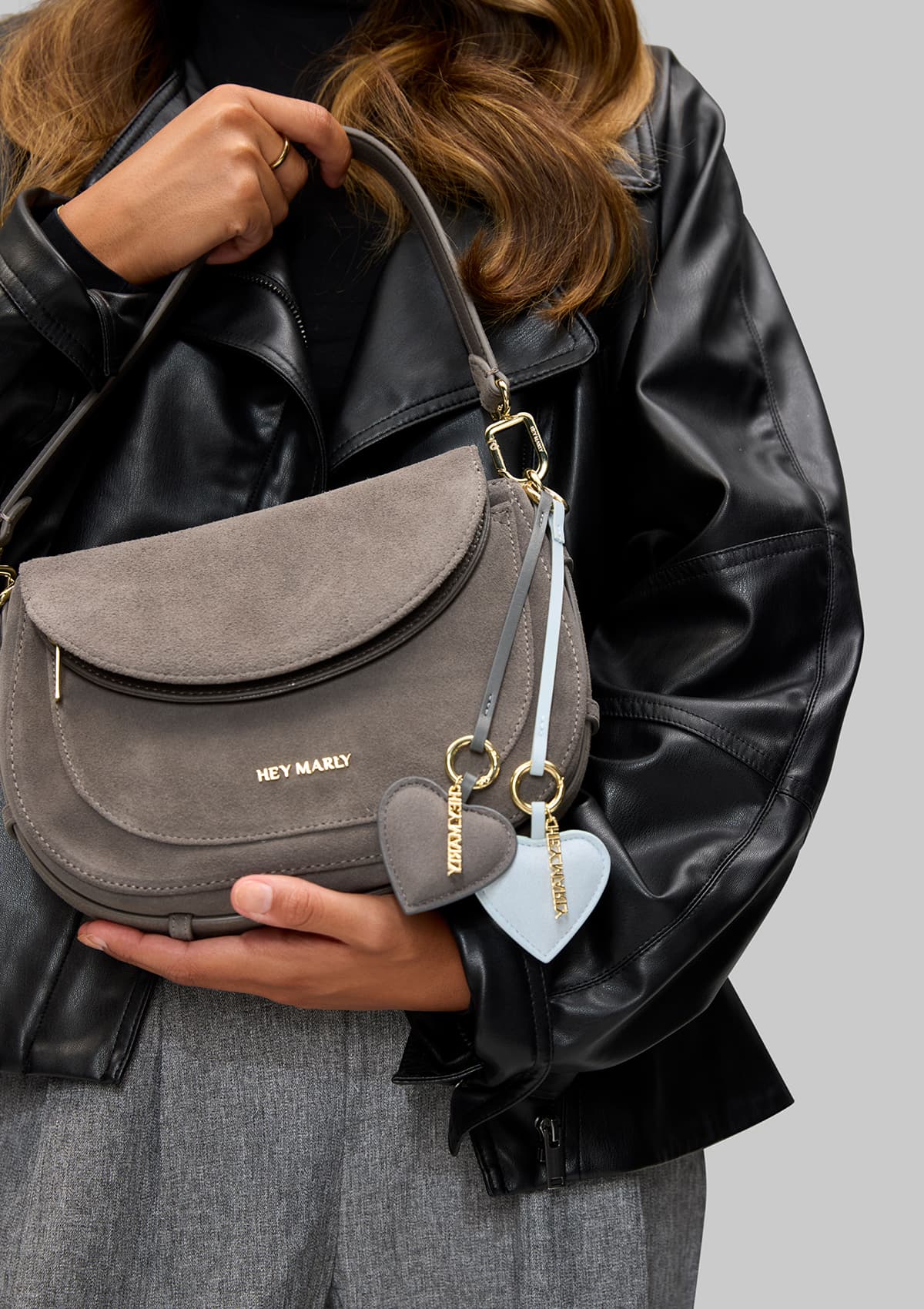 Heart Charm - Grey
