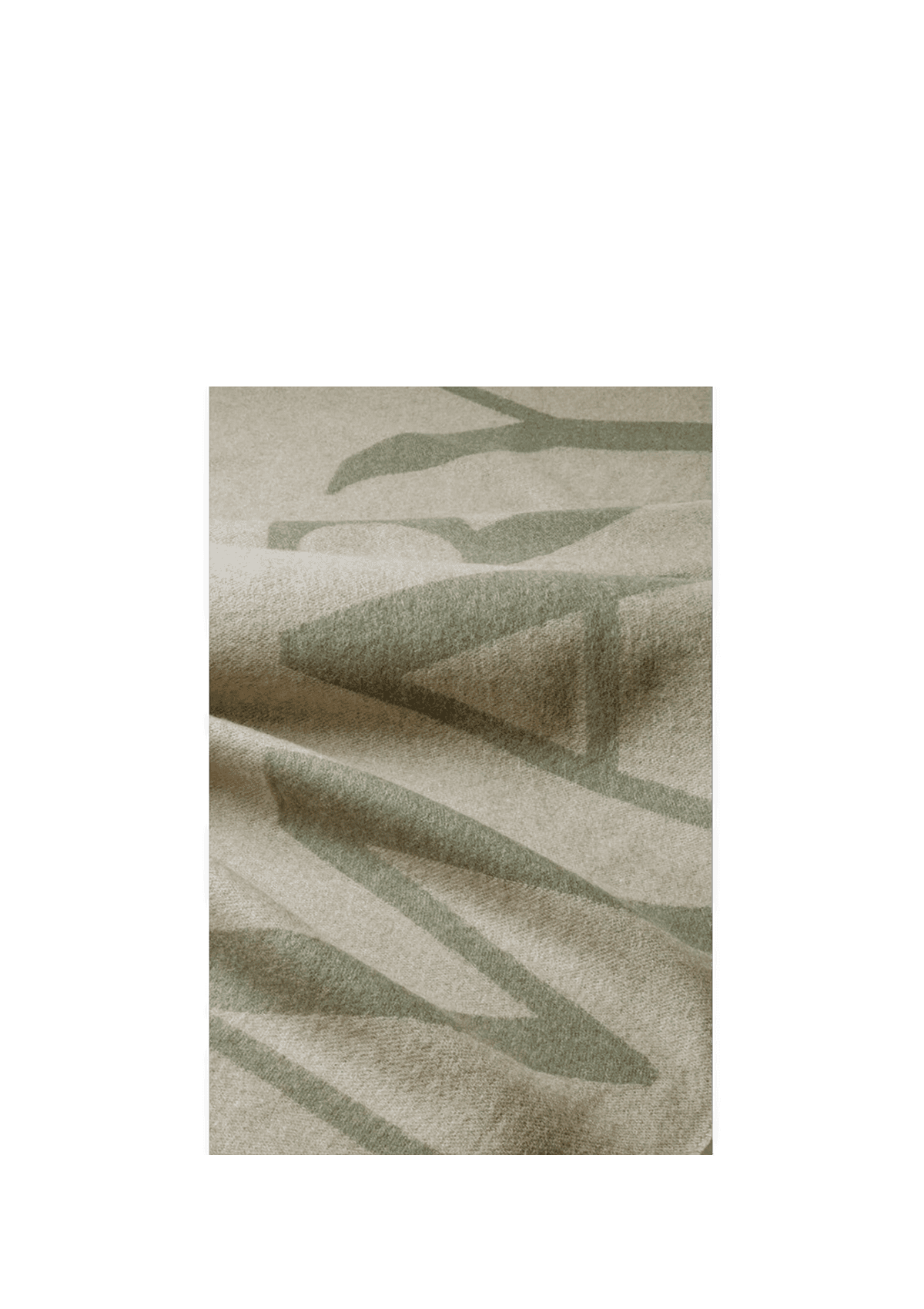 Produktabbildung auf neutralem Hintergrund des Produktes Signature Scarf in der Farbe Khaki