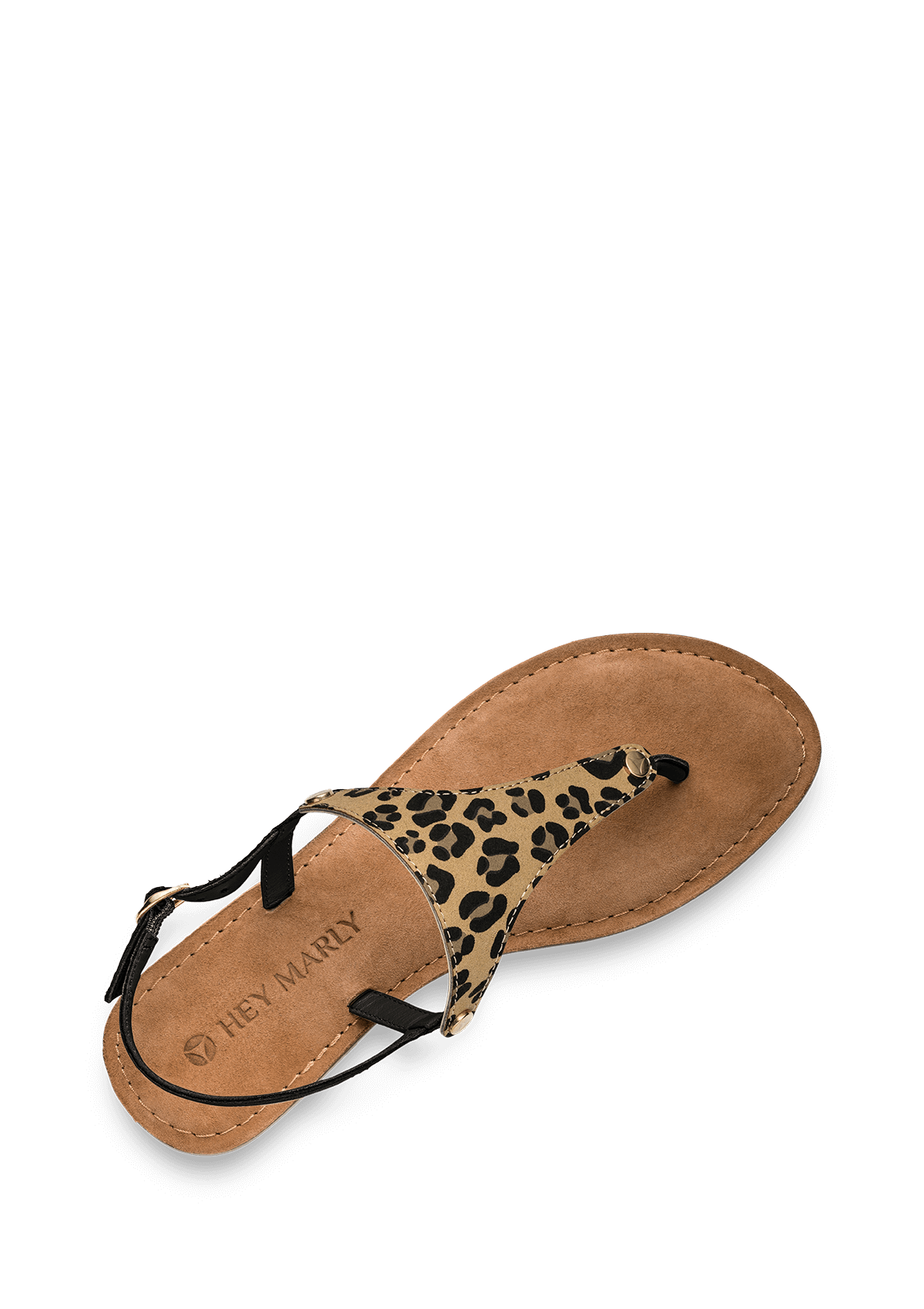 Seitenansicht auf neutralem Hintergrund des Produktes Animal Print in der Farbe Comfort Black