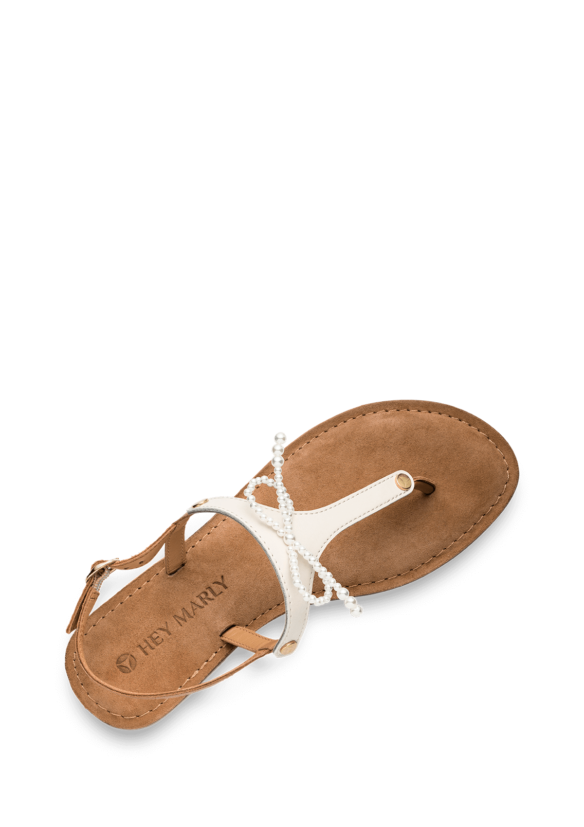 Produktabbildung auf neutralem Hintergrund des Produktes Pearl Bow in der Farbe Comfort Cognac
