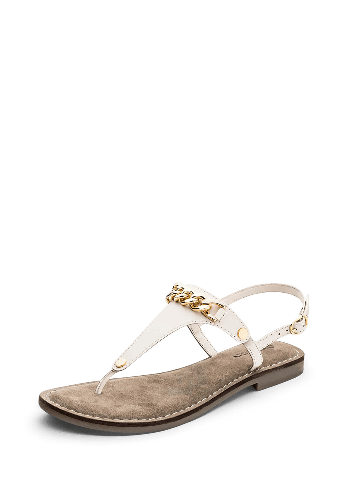 Frontalansicht auf neutralem Hintergrund des Produktes Gold Chain in der Farbe Comfort Crema
