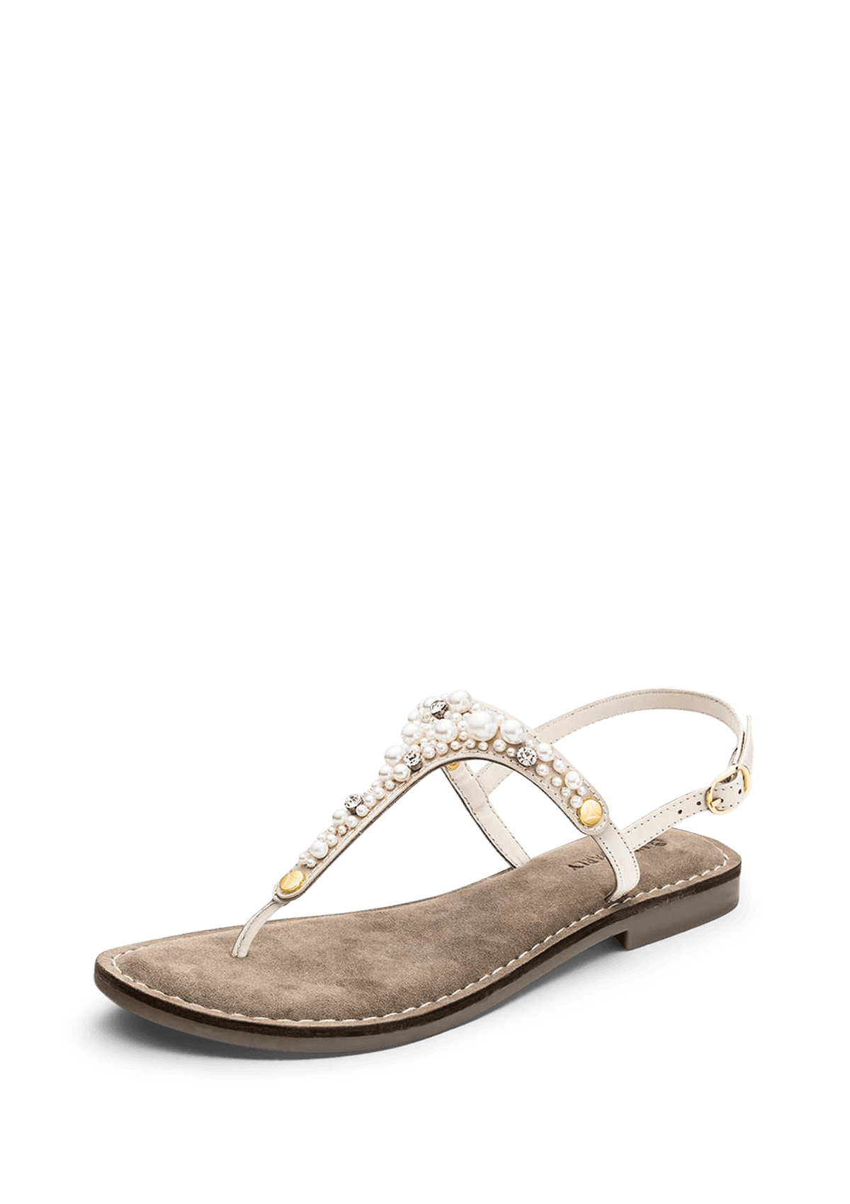 Frontalansicht auf neutralem Hintergrund des Produktes Precious Pearl in der Farbe Comfort Crema