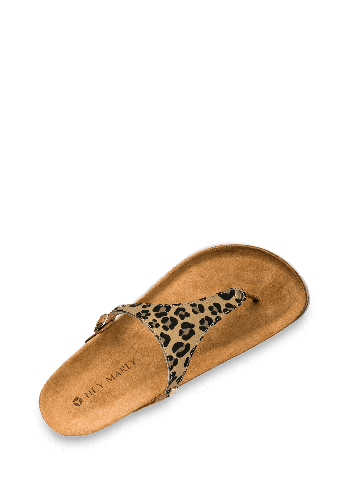 Seitenansicht auf neutralem Hintergrund des Produktes Animal Print in der Farbe Casual Cork Cognac