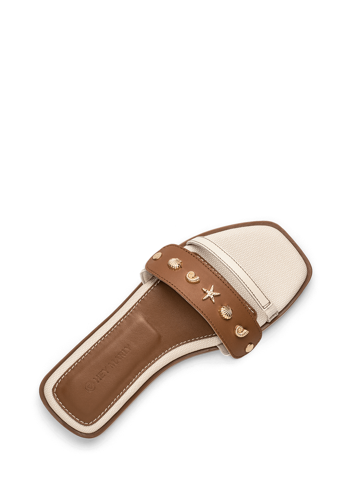 Produktabbildung auf neutralem Hintergrund des Produktes Coastal Star in der Farbe Chic Canvas Crema-Cognac