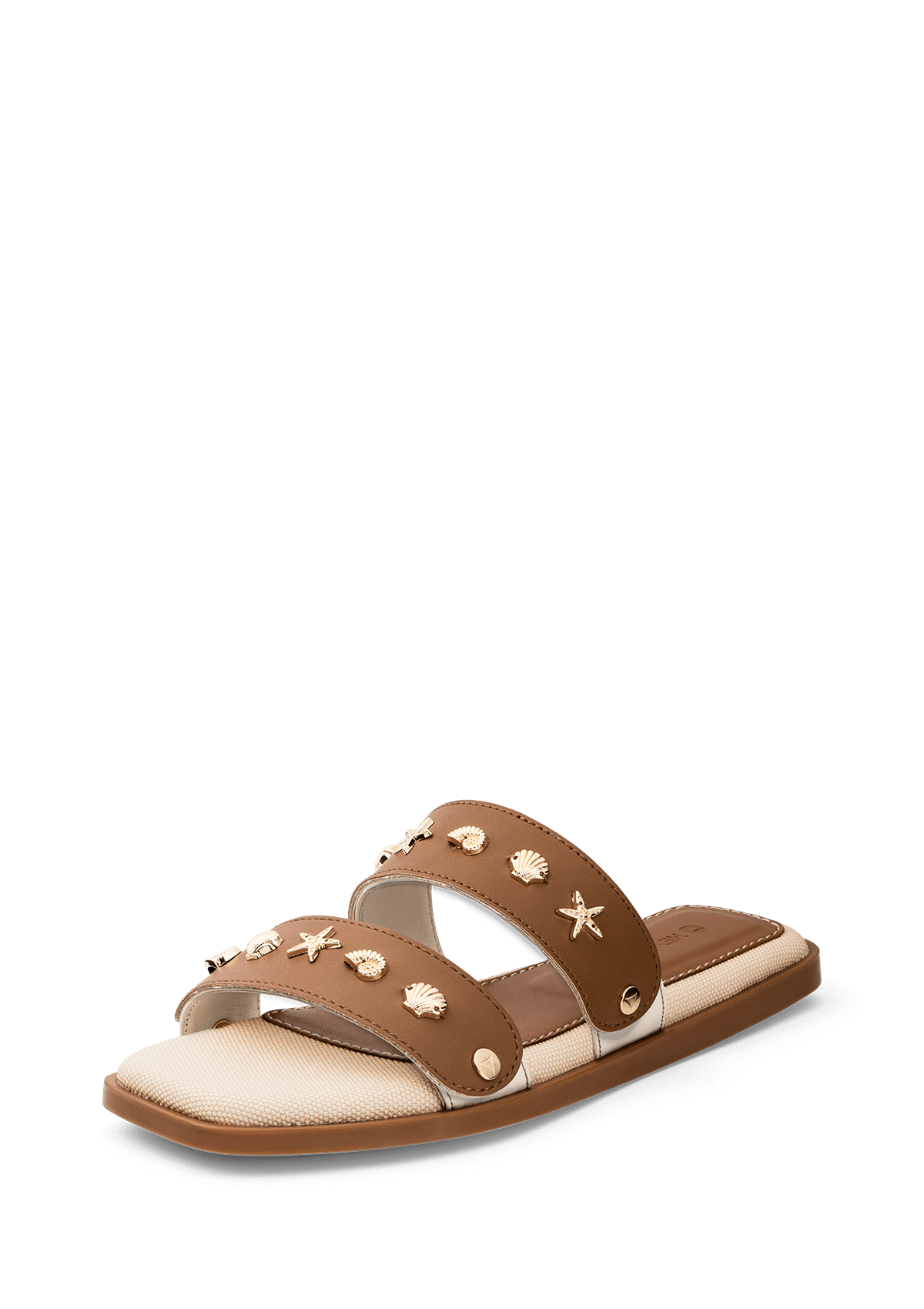 Produktabbildung auf neutralem Hintergrund des Produktes Coastal Star in der Farbe Chic Canvas Crema-Cognac