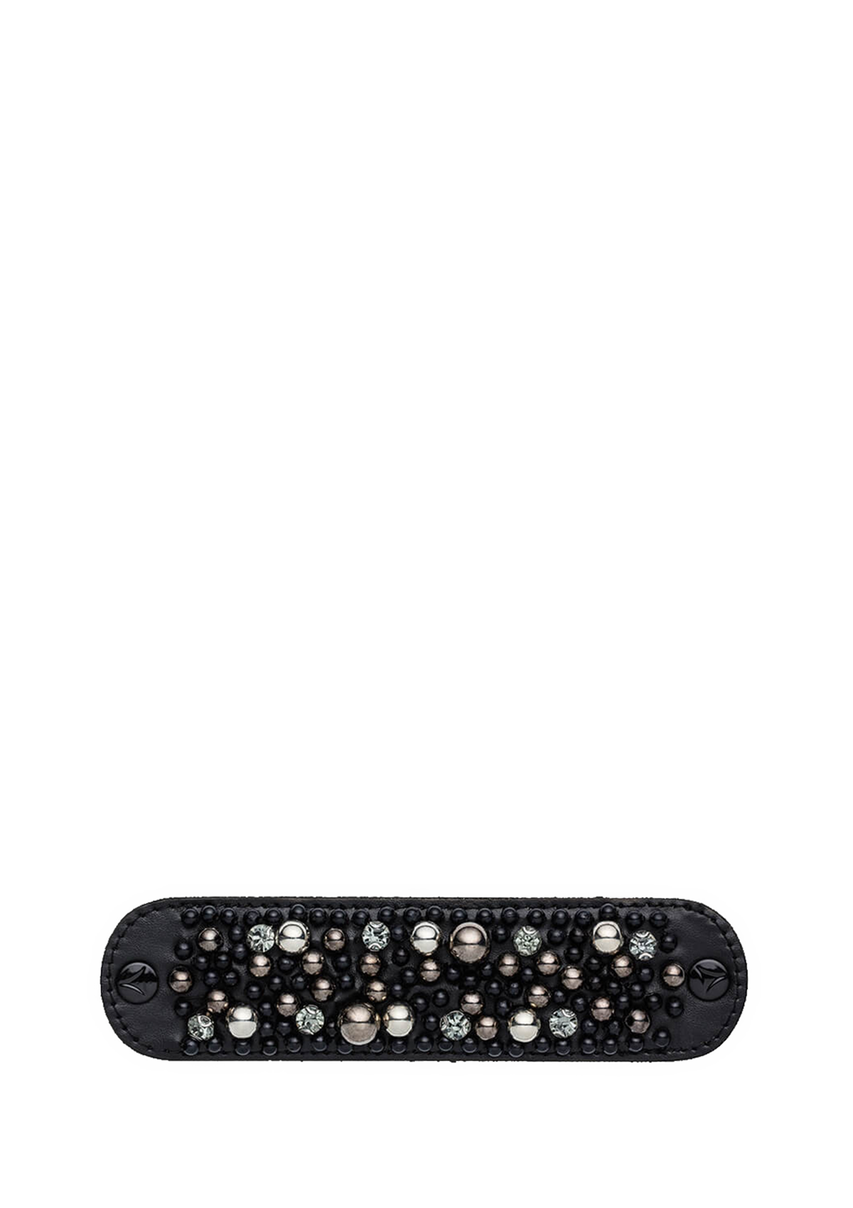 Frontalansicht auf neutralem Hintergrund des Produktes Precious Pearl in der Farbe Black