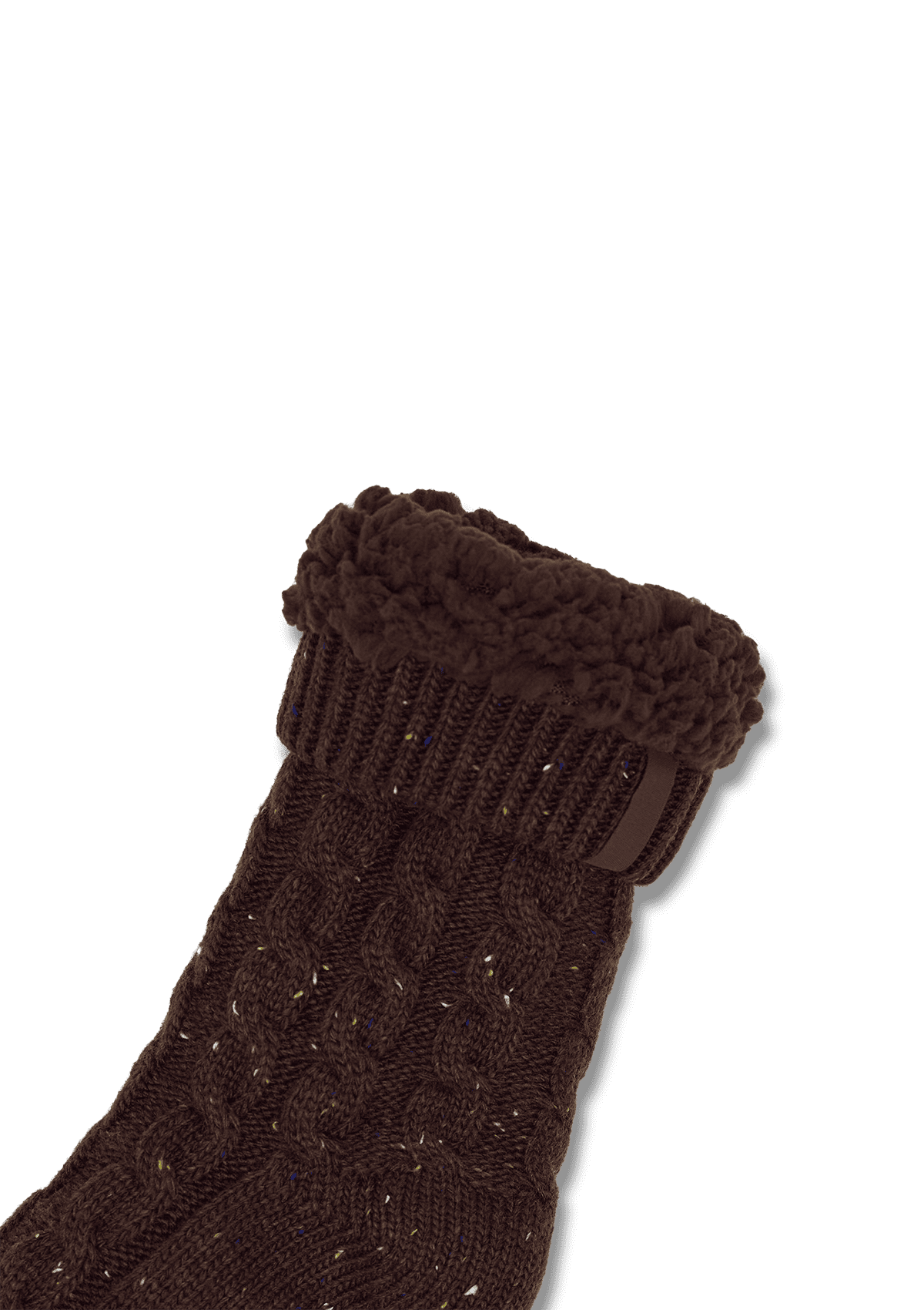 Produktabbildung auf neutralem Hintergrund des Produktes Cozy Home Socks in der Farbe Coffee