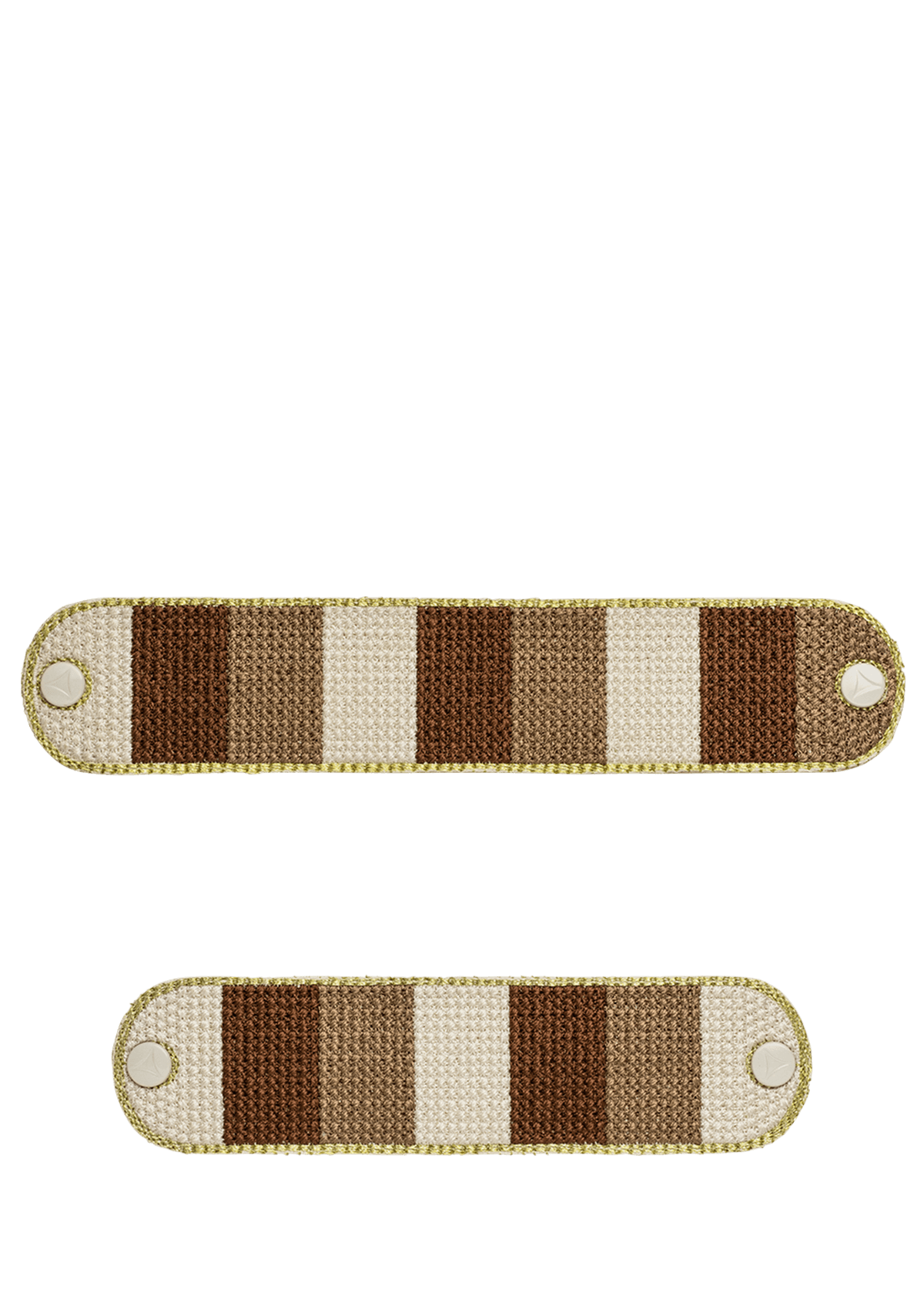 Produktabbildung auf neutralem Hintergrund des Produktes Summer Stripe in der Farbe Crema Sand Cognac
