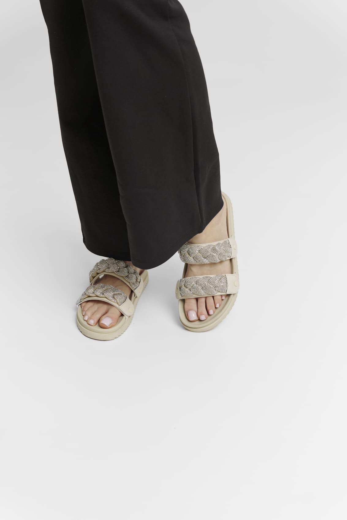 Braided Glitter - Cream