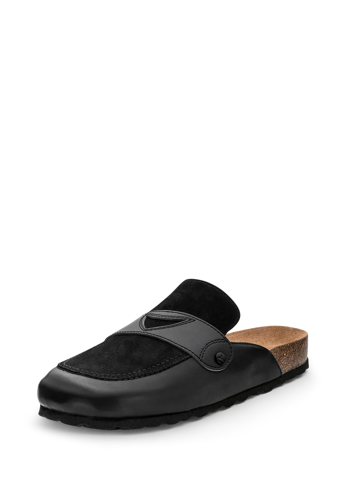 Frontalansicht auf neutralem Hintergrund des Produktes Plain Penny in der Farbe Black