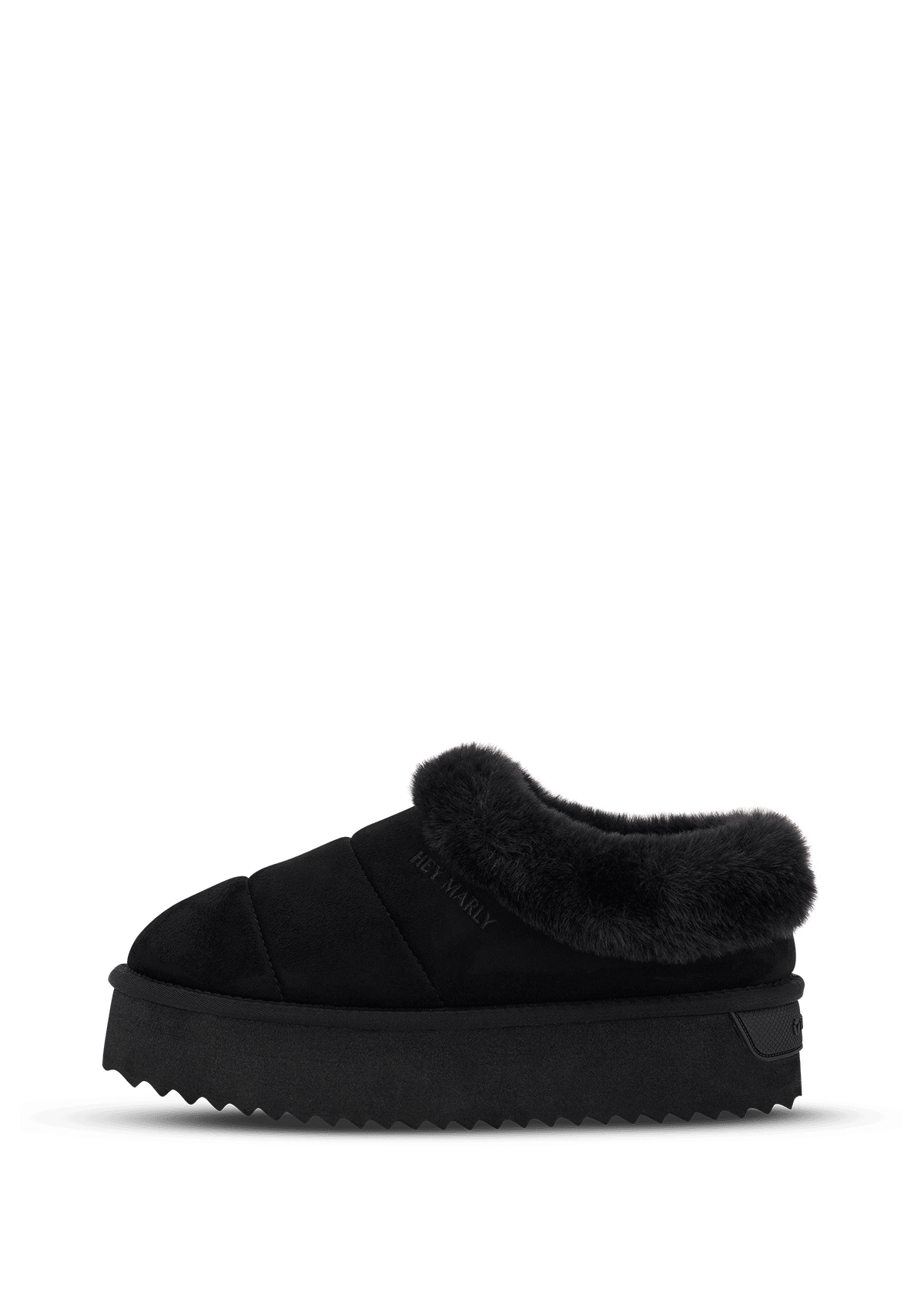 Produktabbildung auf neutralem Hintergrund des Produktes Cozy Fur in der Farbe Black