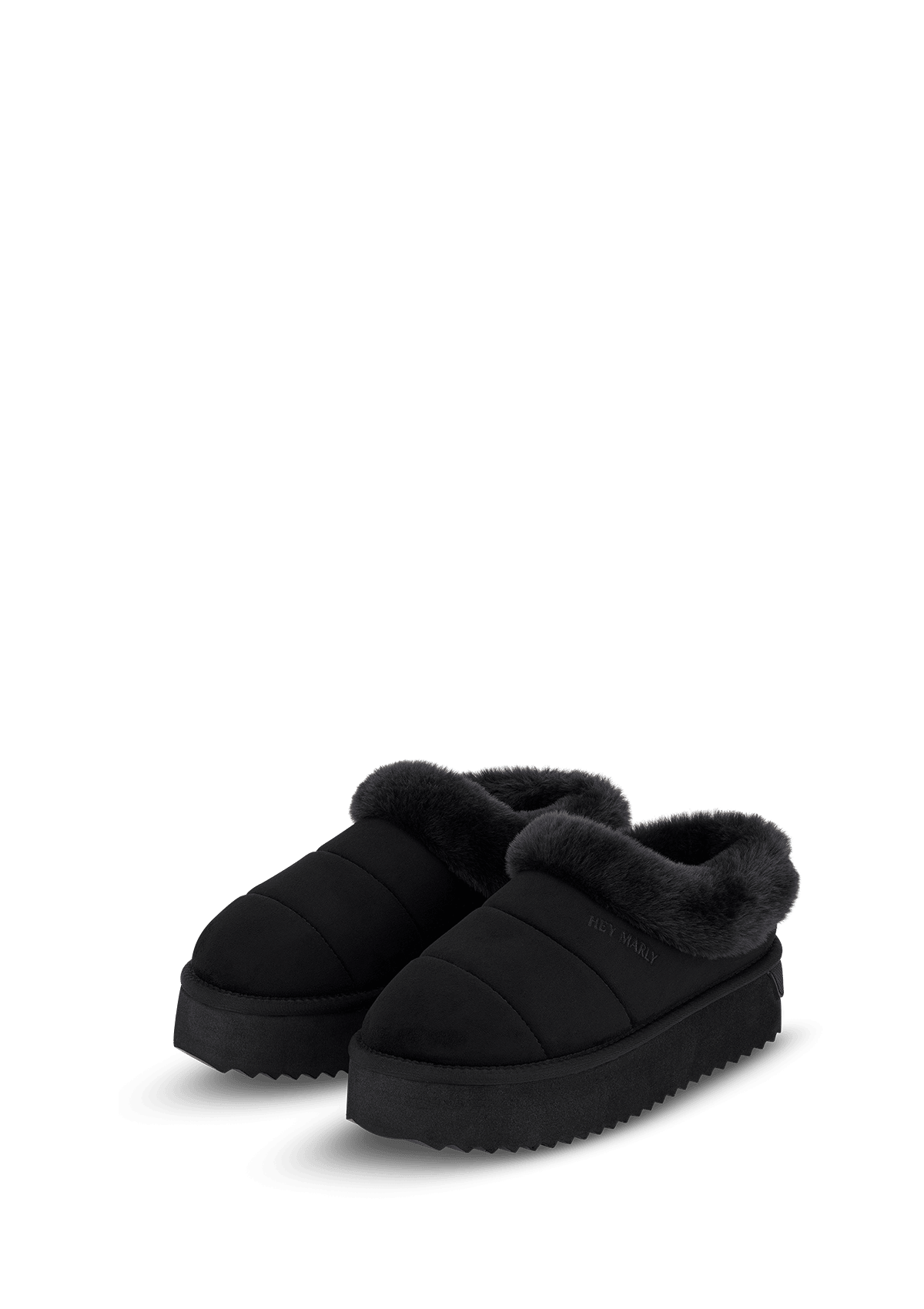 Produktabbildung auf neutralem Hintergrund des Produktes Cozy Fur in der Farbe Black