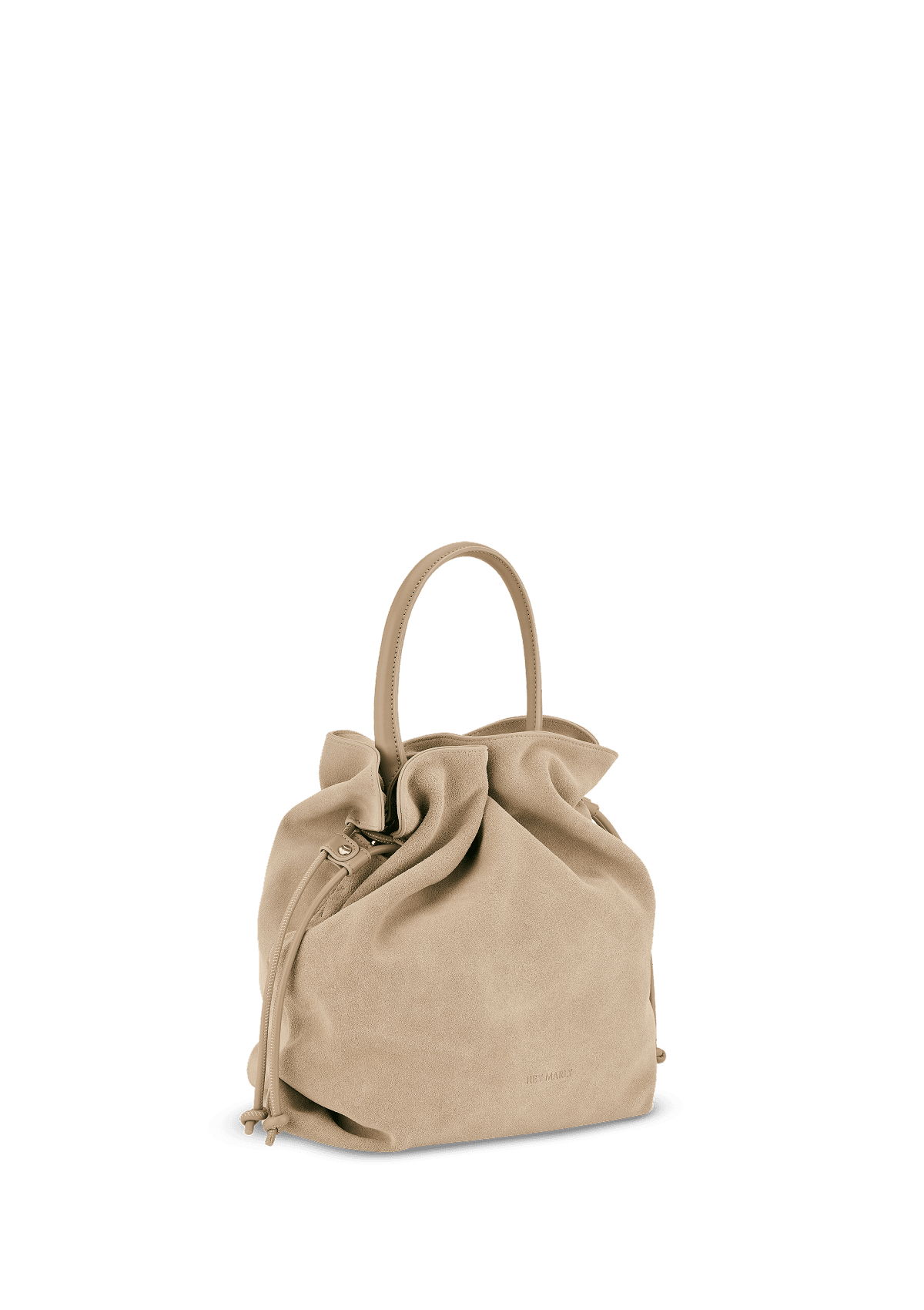 Seitenansicht auf neutralem Hintergrund des Produktes Cool Companion Suede M in der Farbe Sand in der Größe M