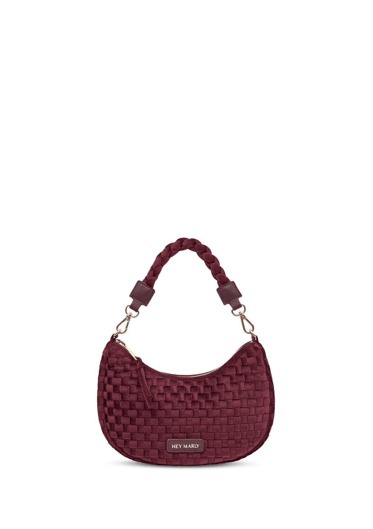 Frontalansicht auf neutralem Hintergrund des Produktes Lifetime Lover Velvet S in der Farbe Berry in der Größe S