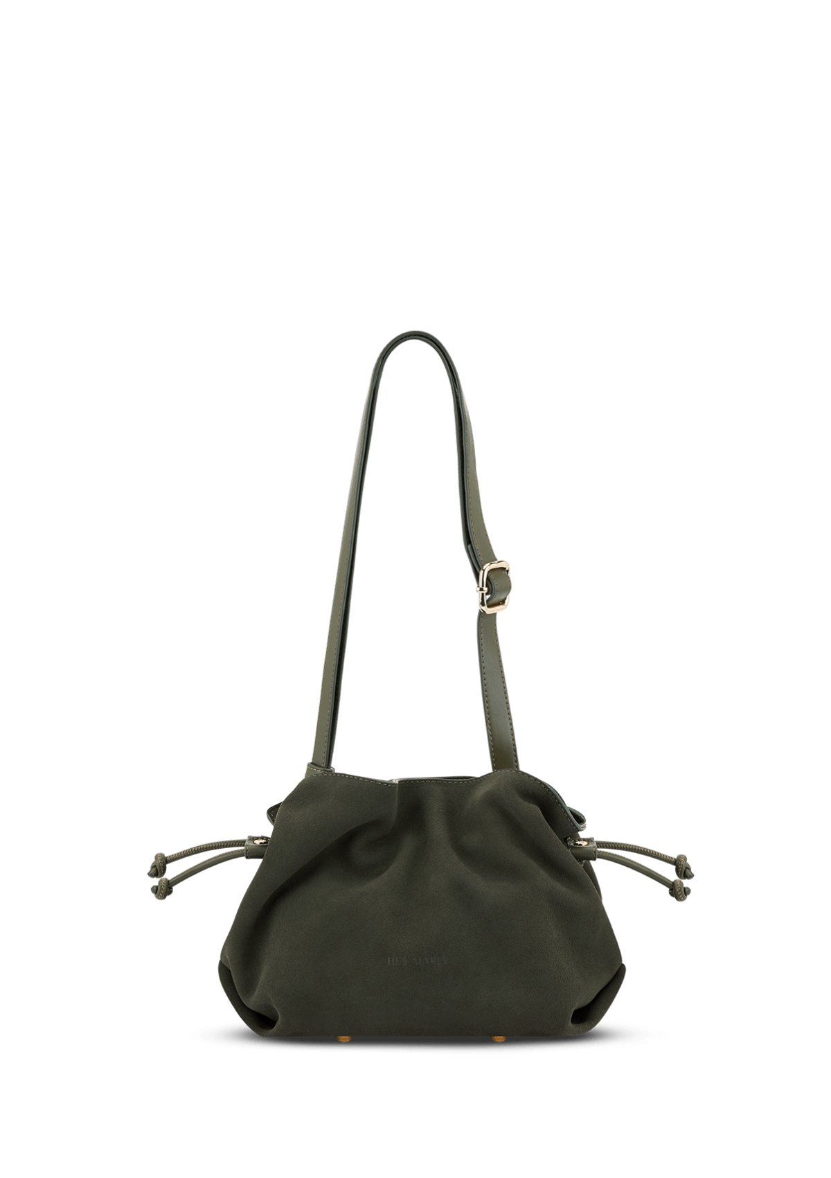 Seitenansicht auf neutralem Hintergrund des Produktes Cool Companion Suede S in der Farbe Forest in der Größe S