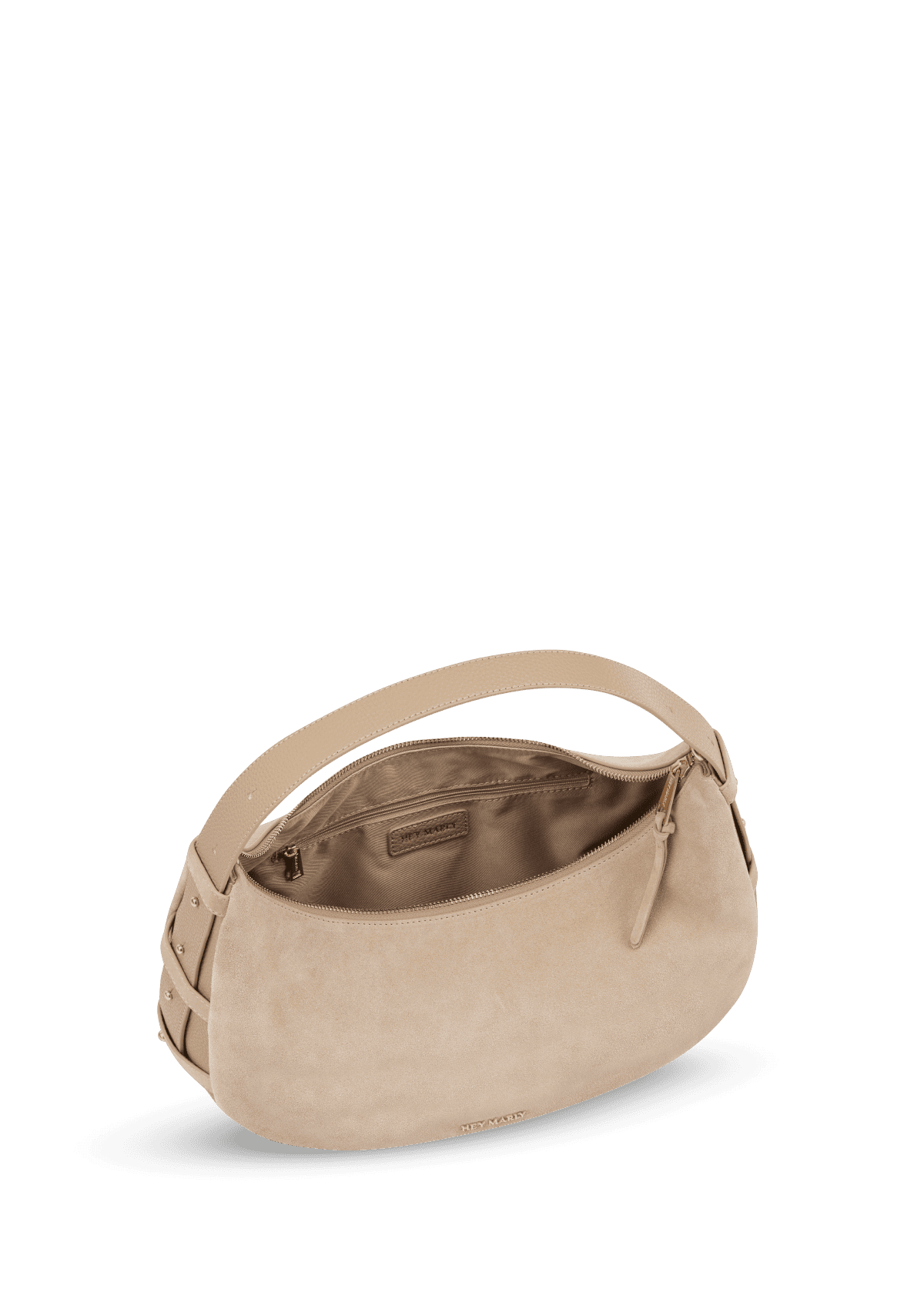 Produktabbildung auf neutralem Hintergrund des Produktes Lifetime Sister Suede M in der Farbe Sand in der Größe M