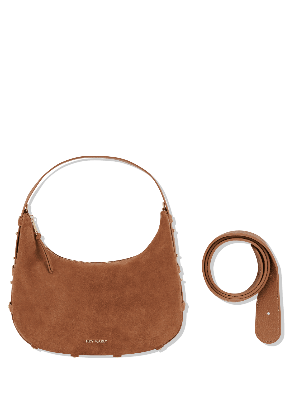 Produktabbildung auf neutralem Hintergrund des Produktes Lifetime Sister Suede M in der Farbe Cognac in der Größe M