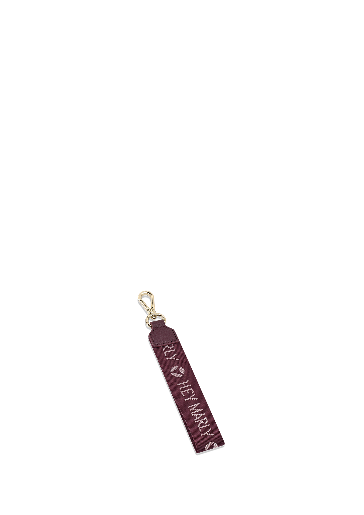 Frontalansicht auf neutralem Hintergrund des Produktes Signature Keyholder in der Farbe Berry