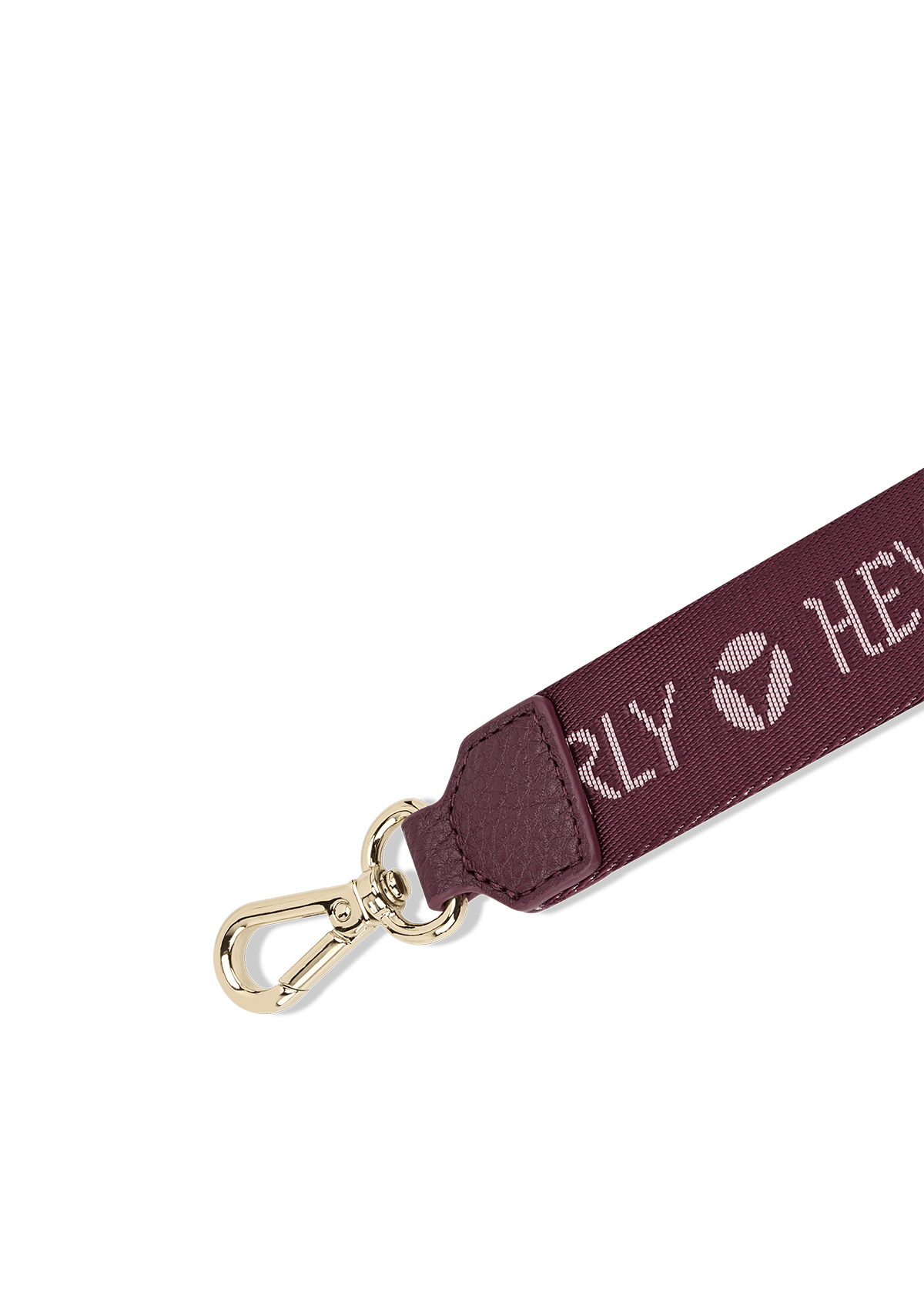 Seitenansicht auf neutralem Hintergrund des Produktes Signature Keyholder in der Farbe Berry
