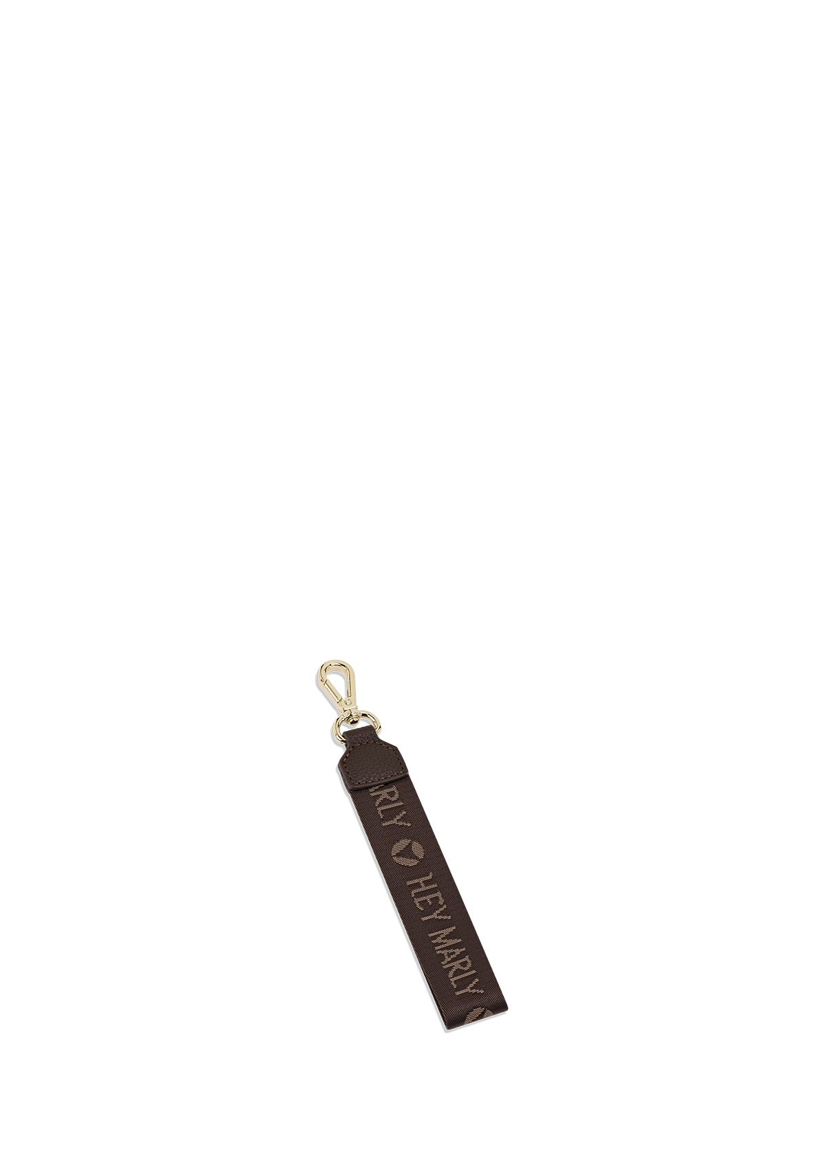 Frontalansicht auf neutralem Hintergrund des Produktes Signature Keyholder in der Farbe Coffee