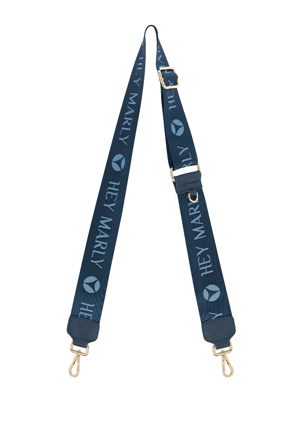 Produktabbildung auf neutralem Hintergrund des Produktes Signature Strap in der Farbe Dark Blue
