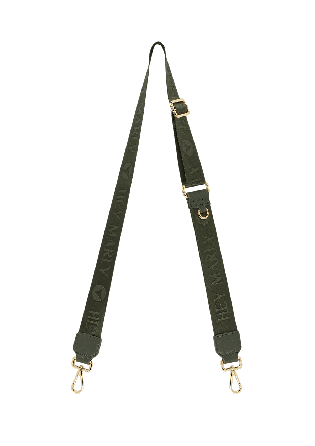 Frontalansicht auf neutralem Hintergrund des Produktes Signature Strap in der Farbe Forest