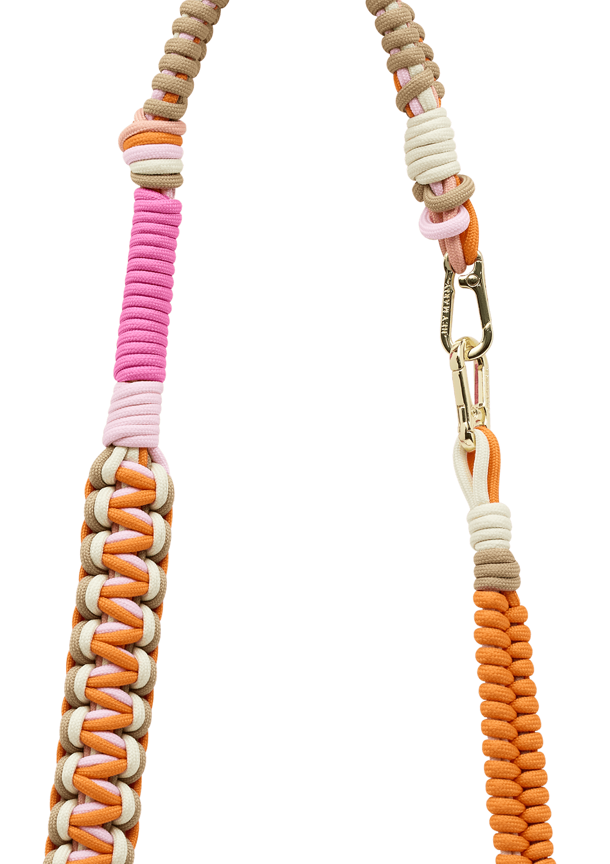 Produktabbildung auf neutralem Hintergrund des Produktes Nautic Strap in der Farbe Cognac-Orange
